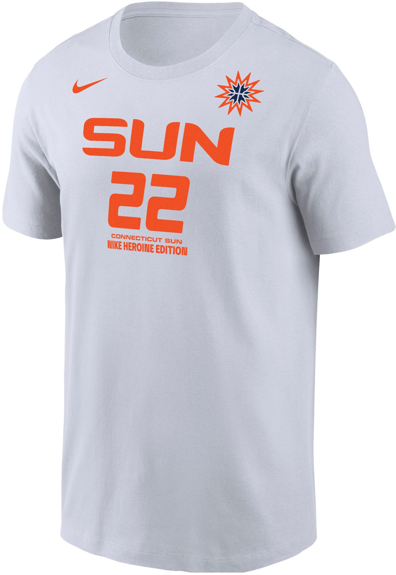 Nike Adult Connecticut Sun White Saniya Rivers #22 T-Shirt
