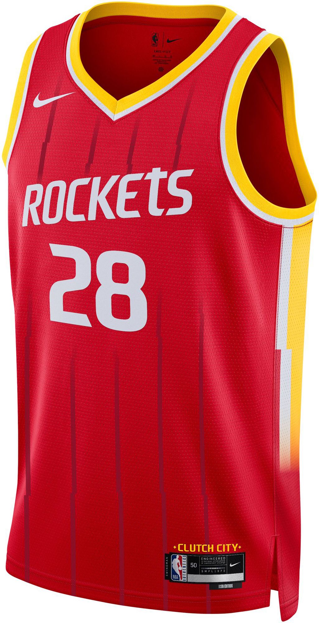 Nike Adult Houston Rockets Alperen Sengün #28 Red Icon Swingman Jersey