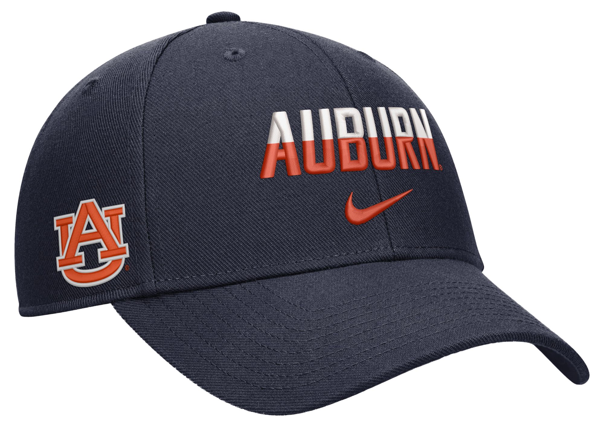 Nike Adult Auburn Tigers Navy Rise Game Day Structured Adjustable Hat