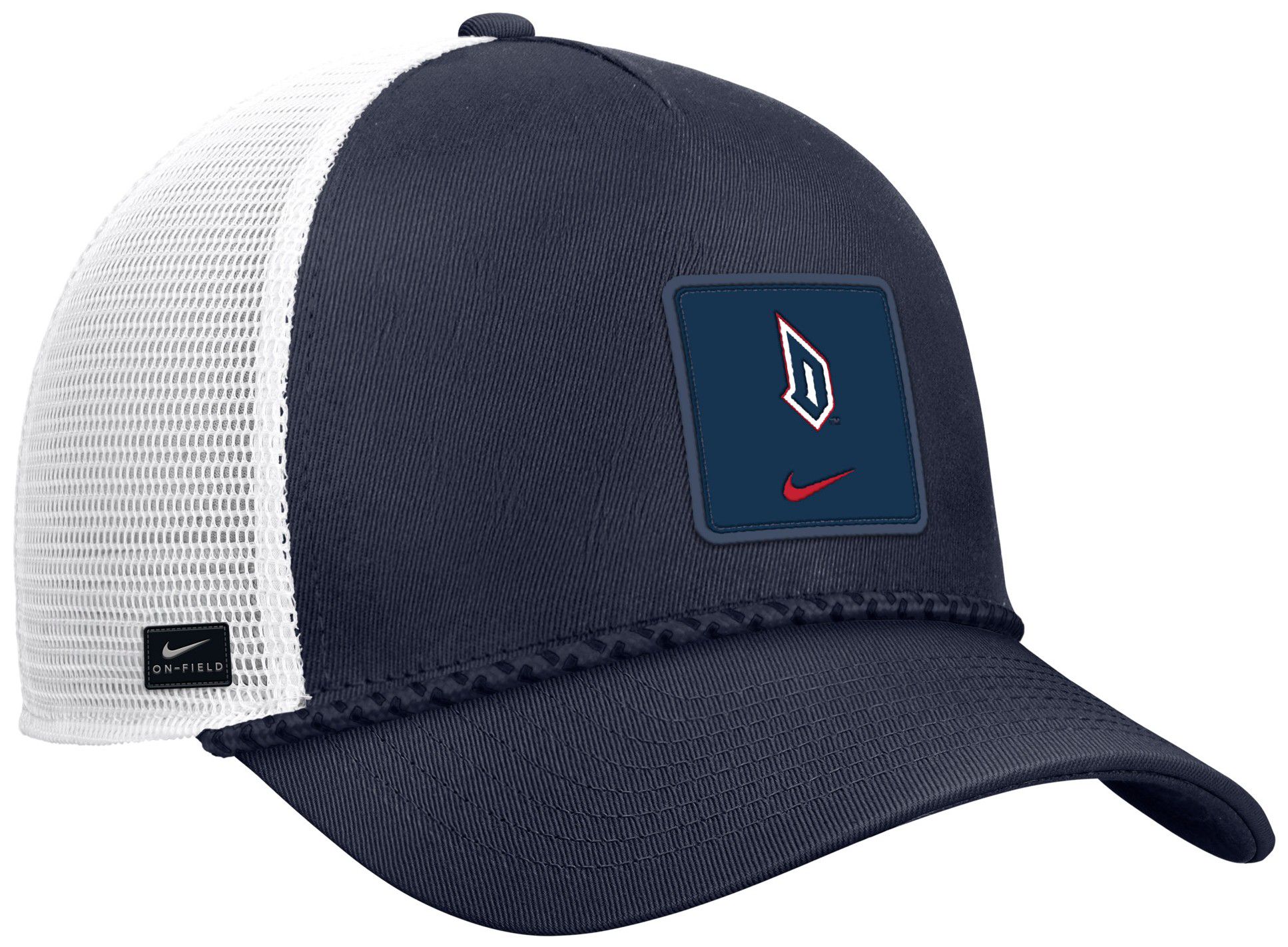 Nike Adult Duquesne Dukes Navy Gameday Adjustable Trucker Hat