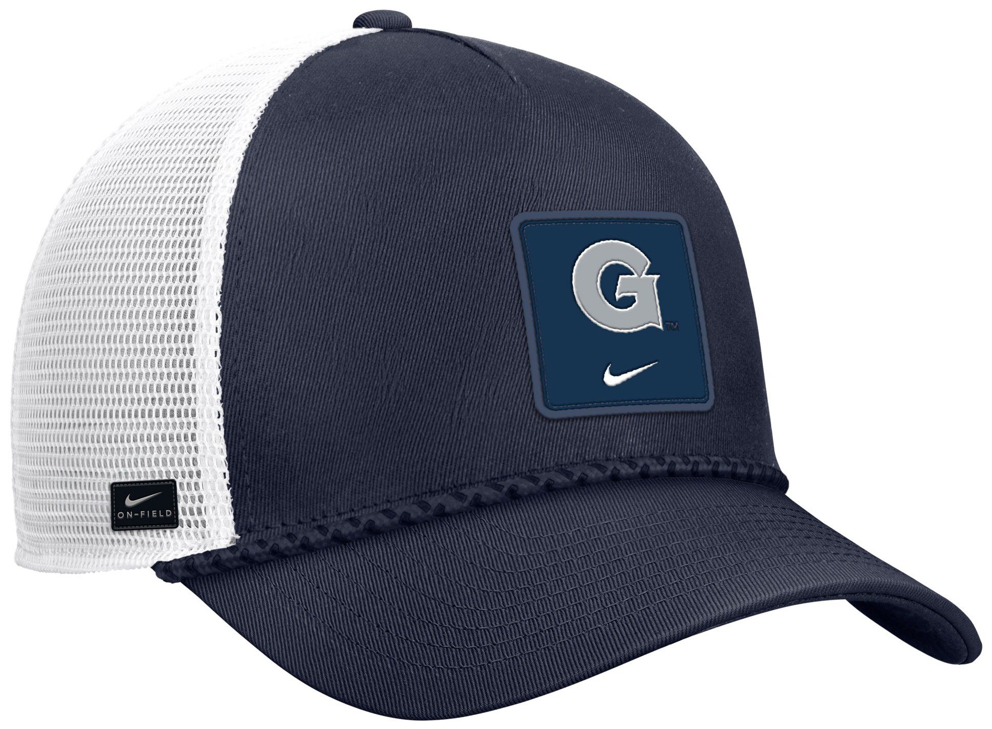 Nike Adult Georgetown Hoyas Navy Gameday Adjustable Trucker Hat