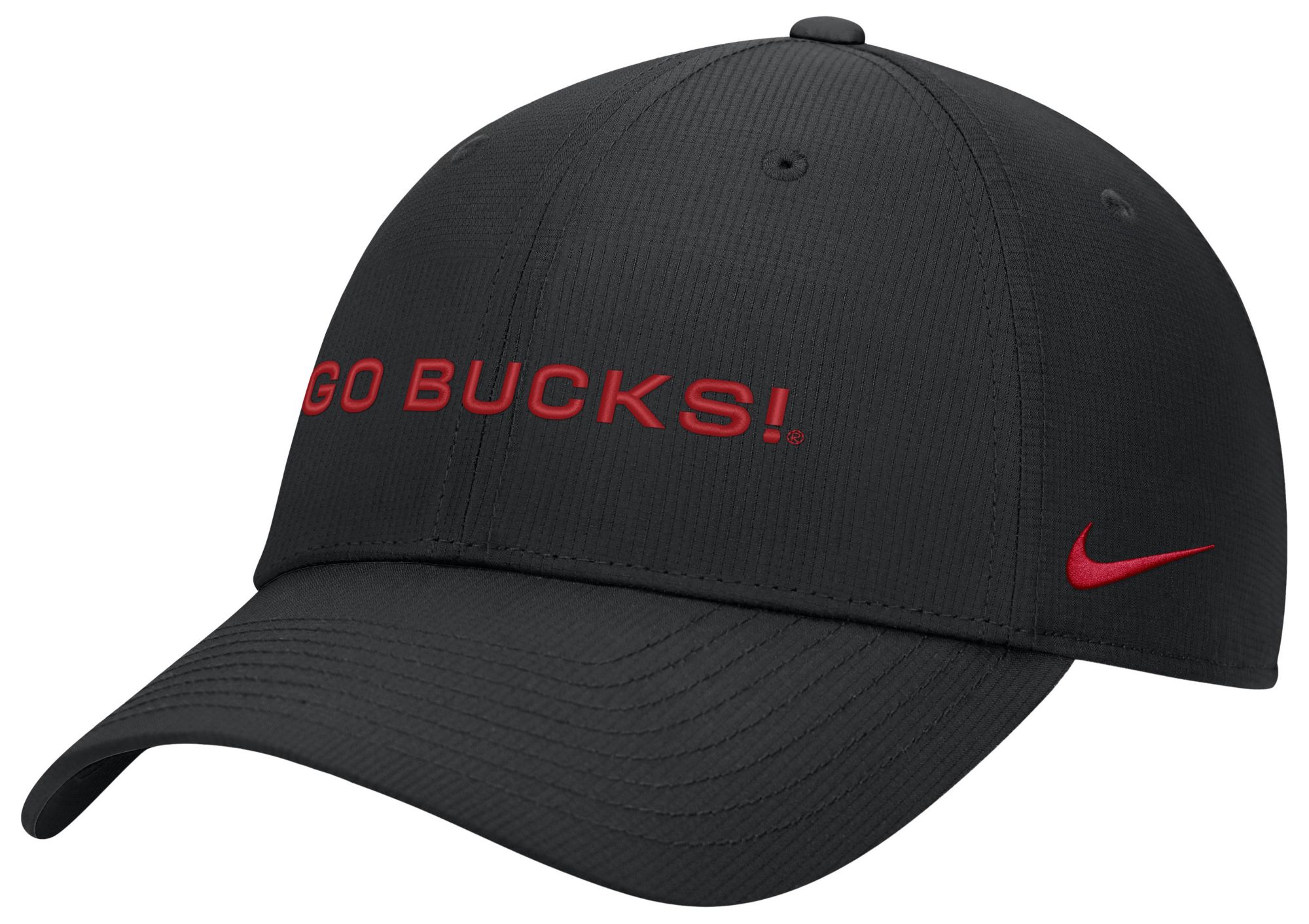 Nike Adult Ohio State Buckeyes Black Ripstop Club Game Day Structured Adjustable Cap