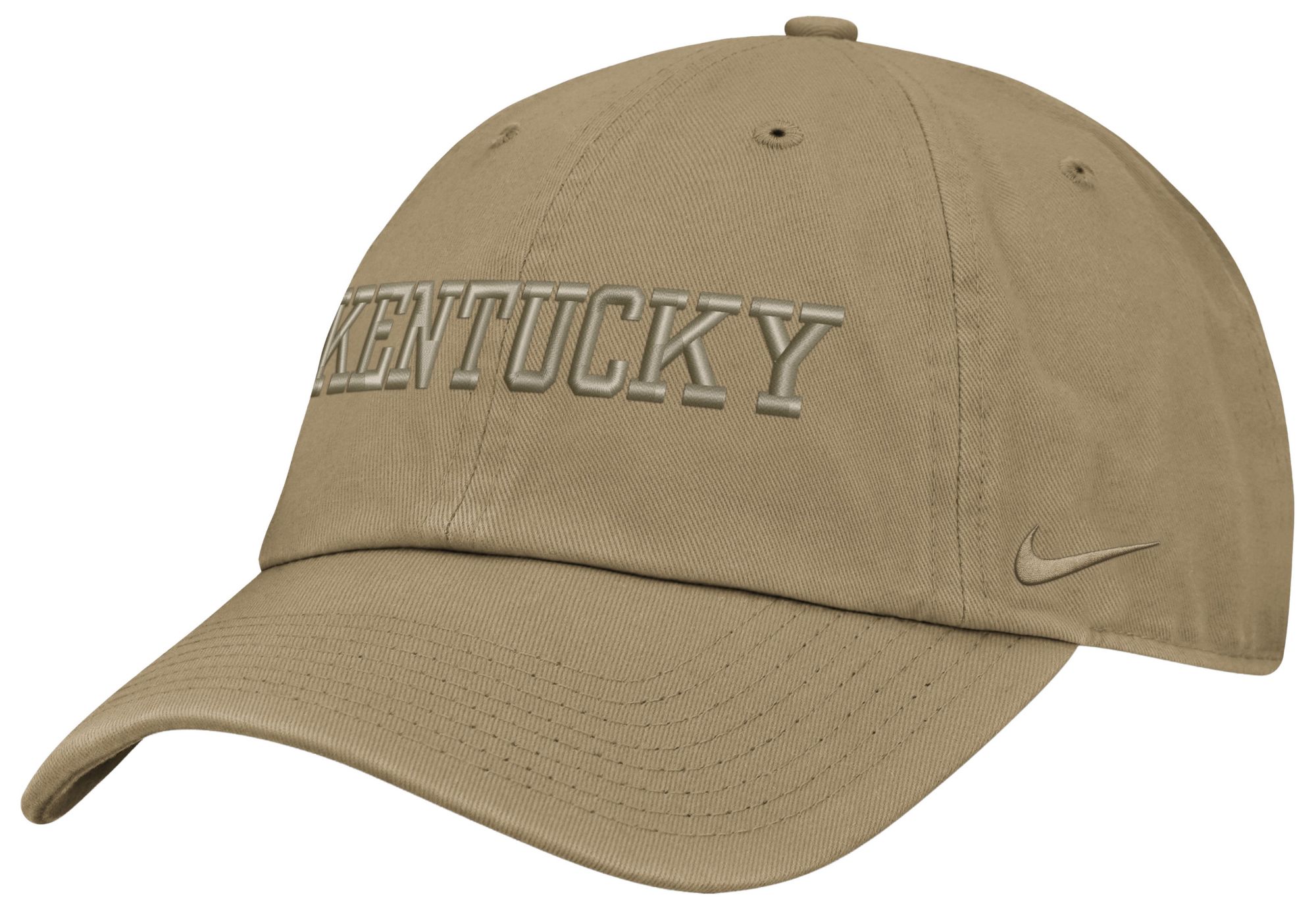 Nike Adult Kentucky Wildcats Beige Club Primetime Unstructured Tonal Cap