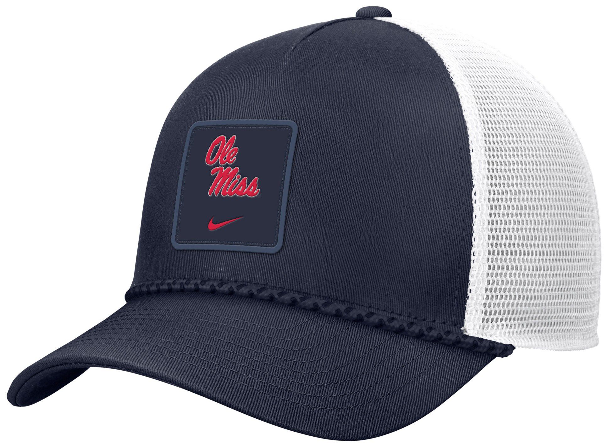 Nike Adult Ole Miss Rebels Navy Gameday Adjustable Trucker Hat