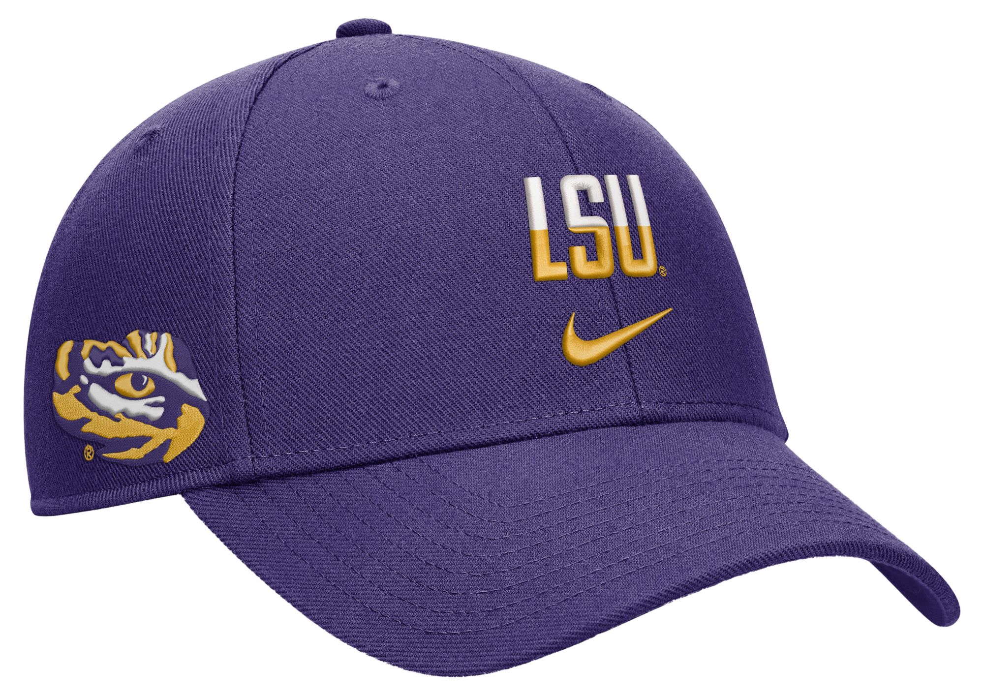 Nike Adult LSU Tigers Purple Rise Game Day Structured Adjustable Hat