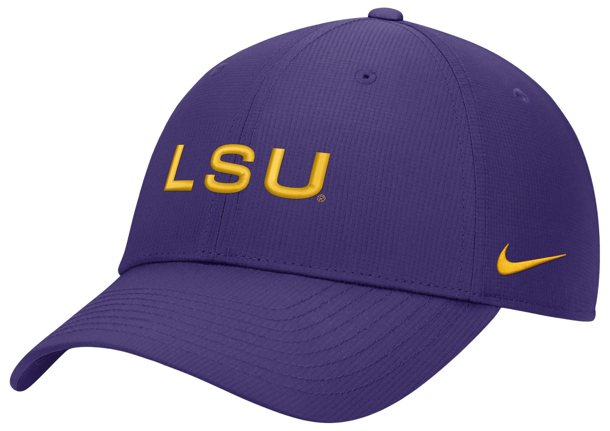 Nike Adult LSU Tigers Purple Ripstop Club Game Day Structured Adjustable Cap