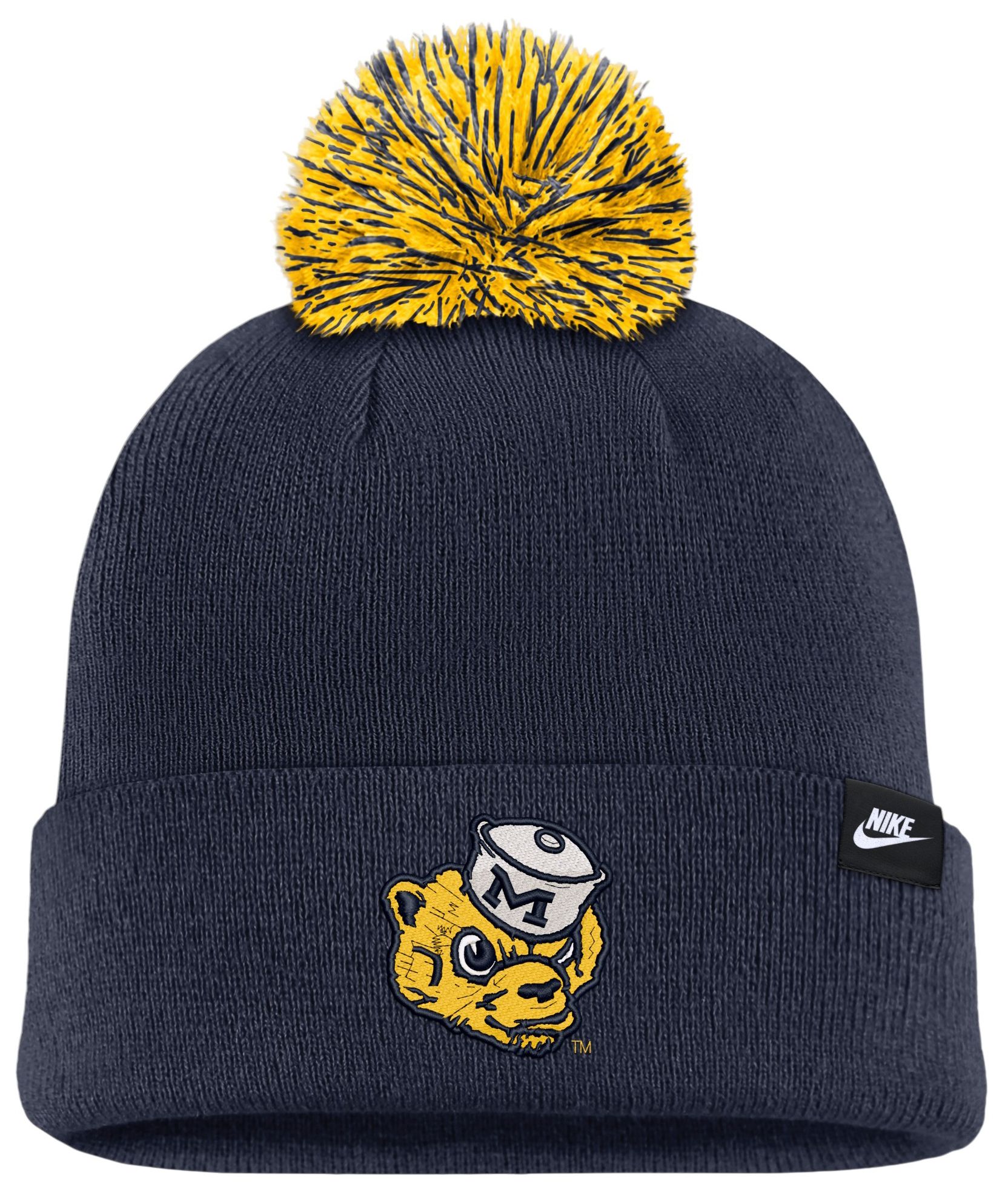 Nike Adult Michigan Wolverines Peack Legacy Knit Beanie