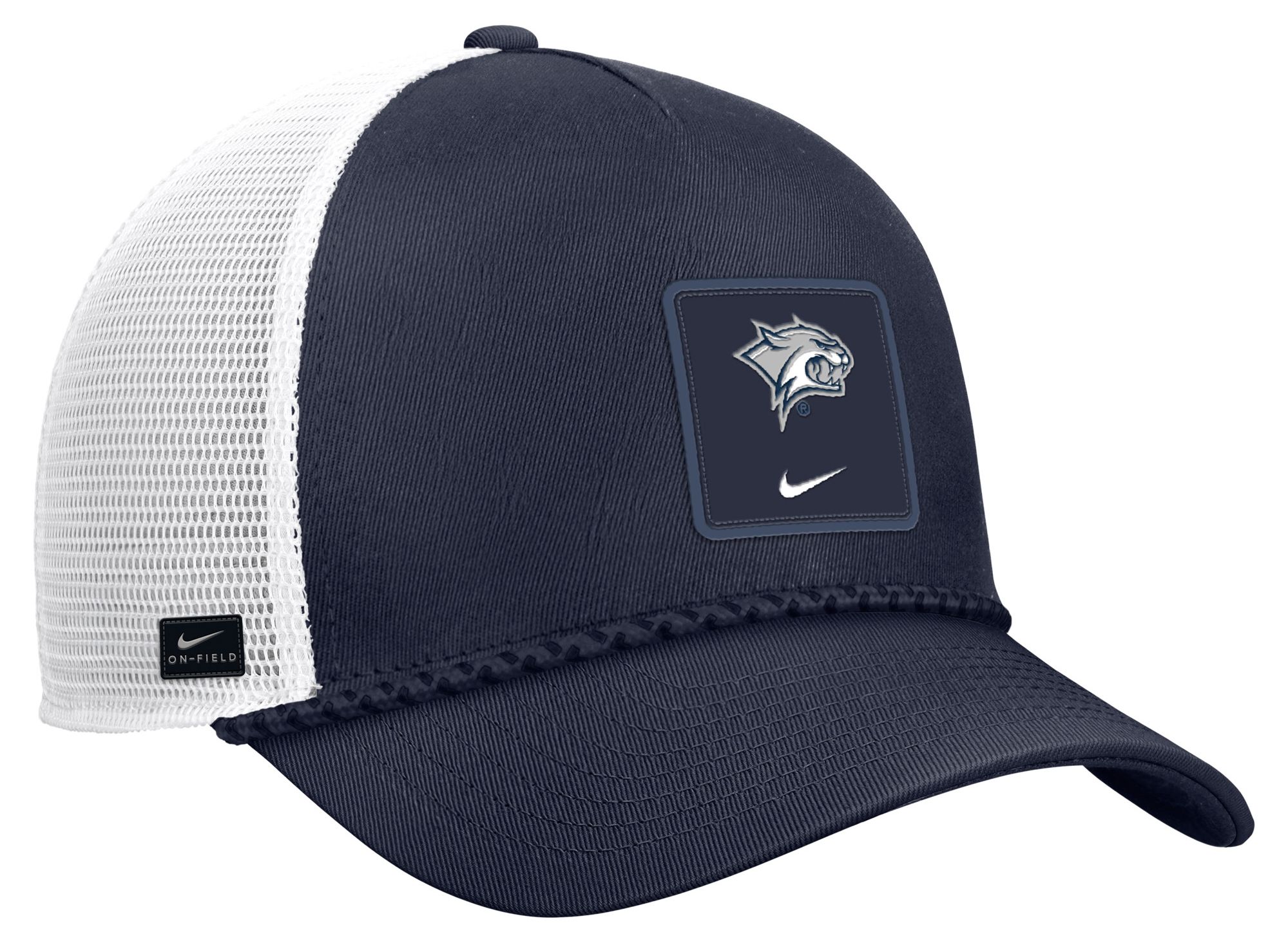 Nike Adult New Hampshire Wildcats Navy Gameday Adjustable Trucker Hat