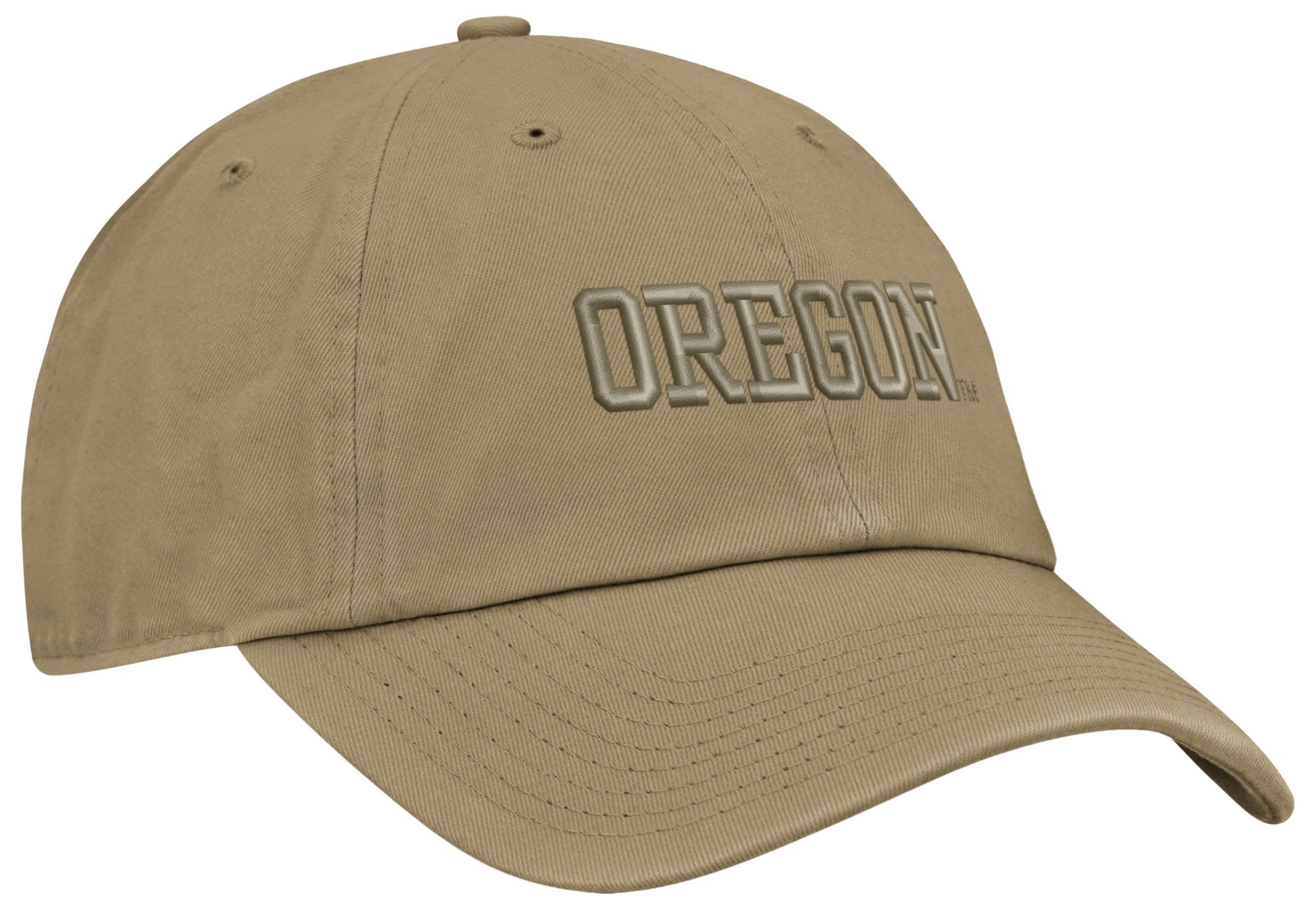 Nike Adult Oregon Ducks Beige Club Primetime Unstructured Tonal Cap