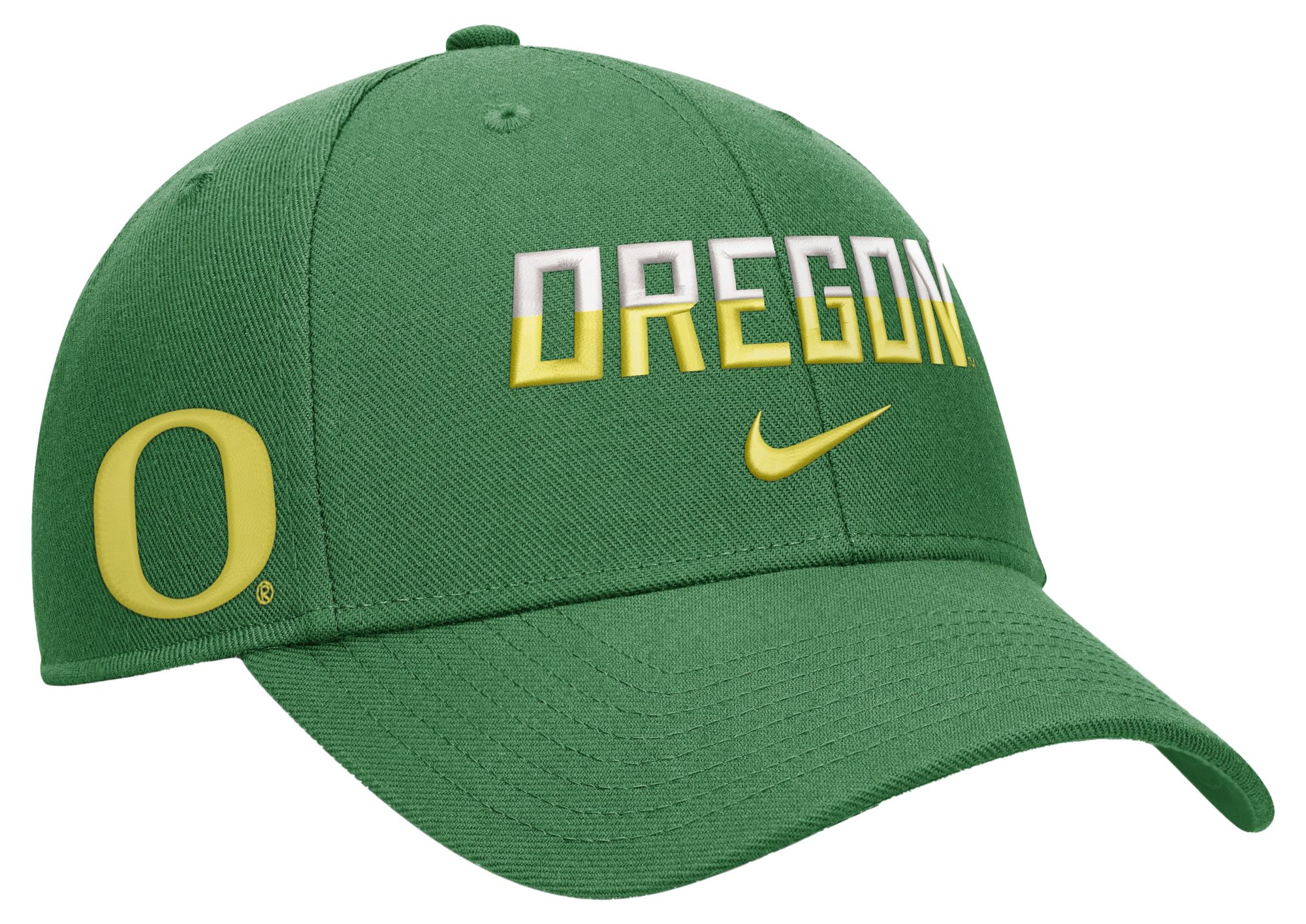 Nike Adult Oregon Ducks Green Rise Game Day Structured Adjustable Hat