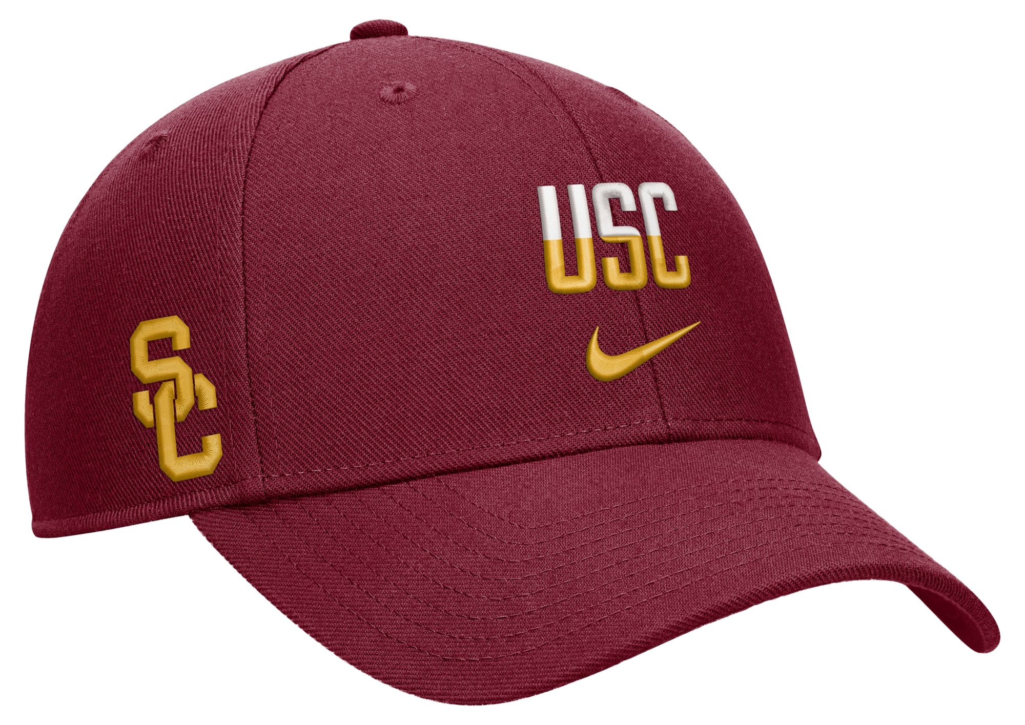 Nike Adult USC Trojans Crimson Rise Game Day Structured Adjustable Hat