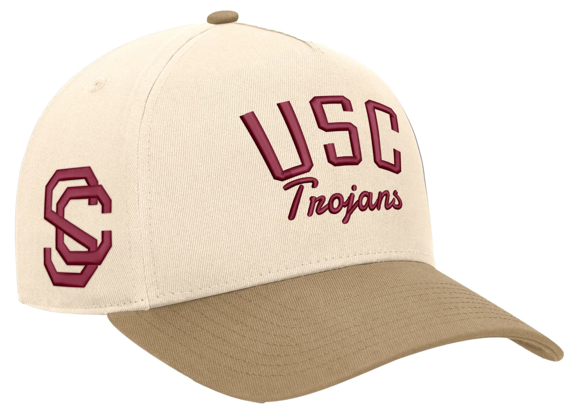 Nike Adult USC Trojans Natural Rise Legacy A-Frame Structured Cap