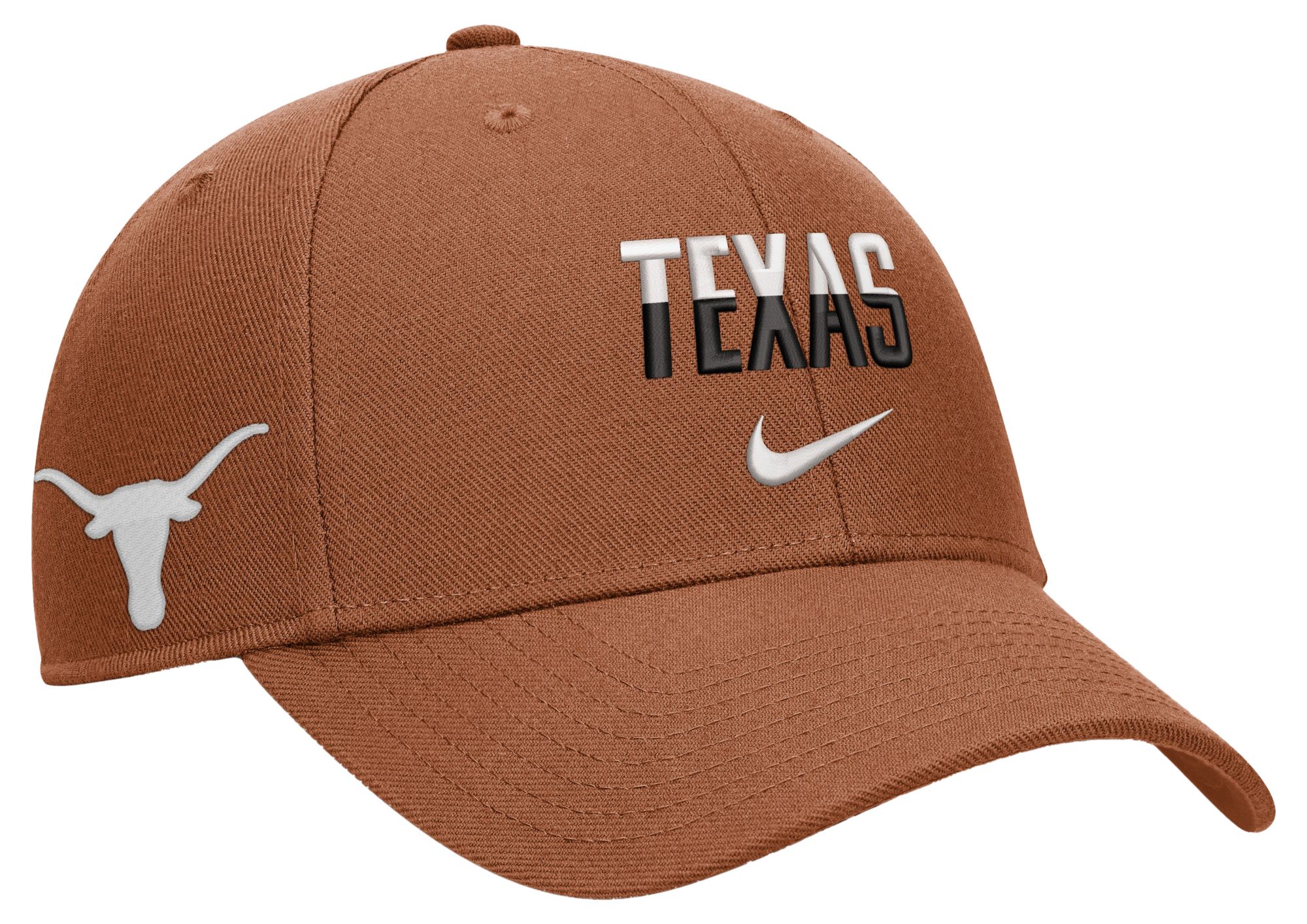 Nike Adult Texas Longhorns Orange Rise Game Day Structured Adjustable Hat