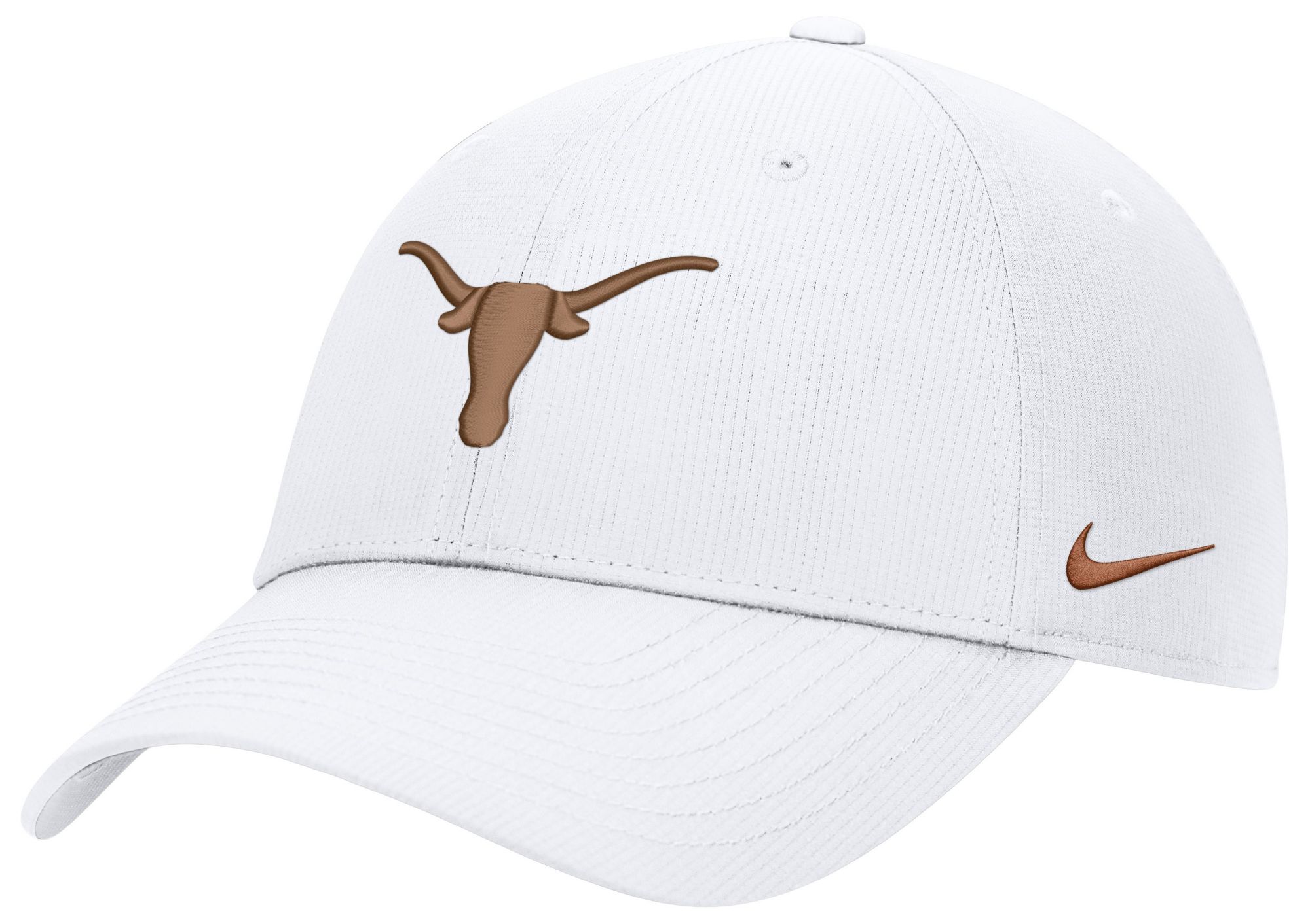 Nike Adult Texas Longhorns White Ripstop Club Game Day Structured Adjustable Cap