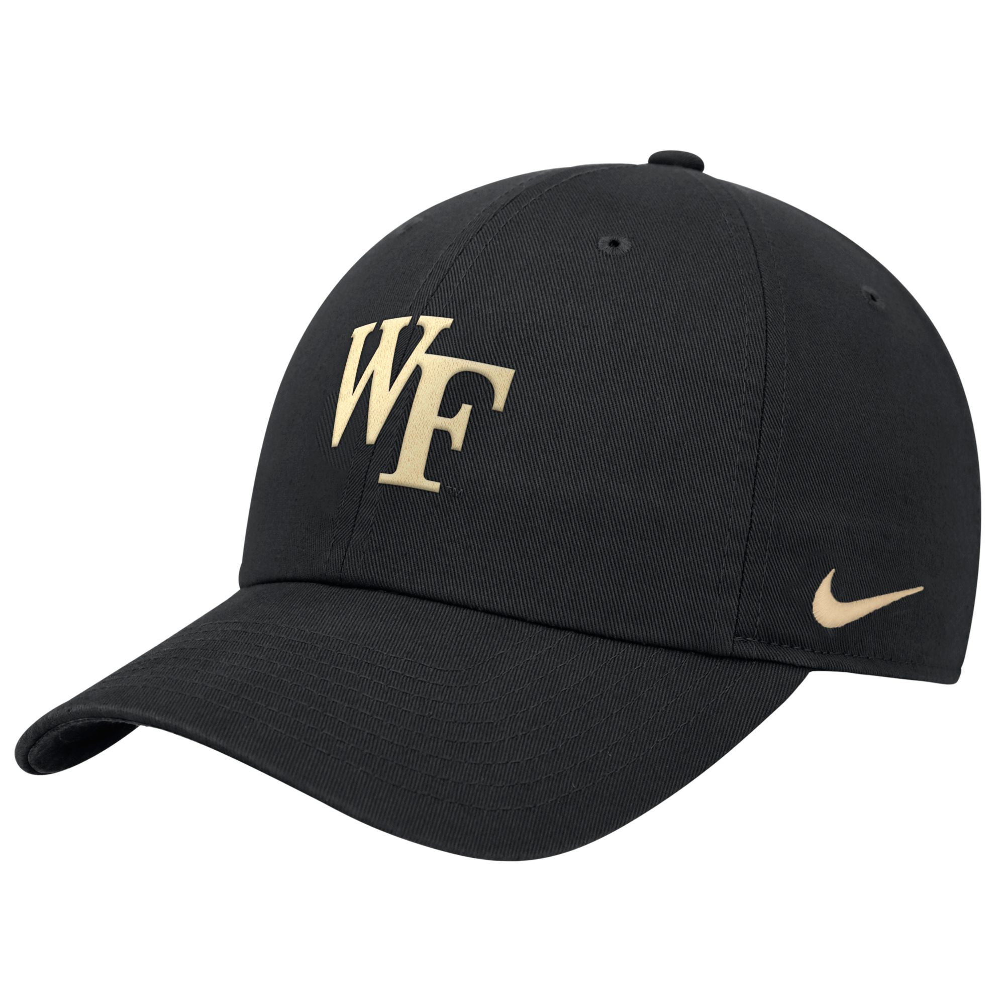 Nike Adult Wake Forest Demon Deacons Black Game Day Club Cap