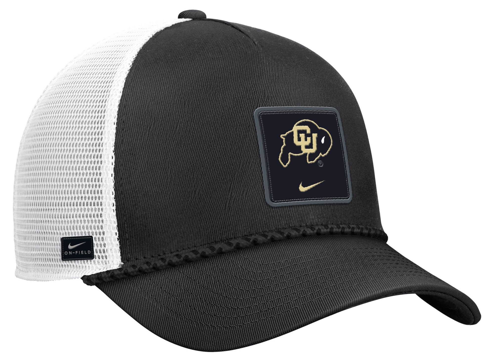 Nike Adult Colorado Buffaloes Black Gameday Adjustable Trucker Hat