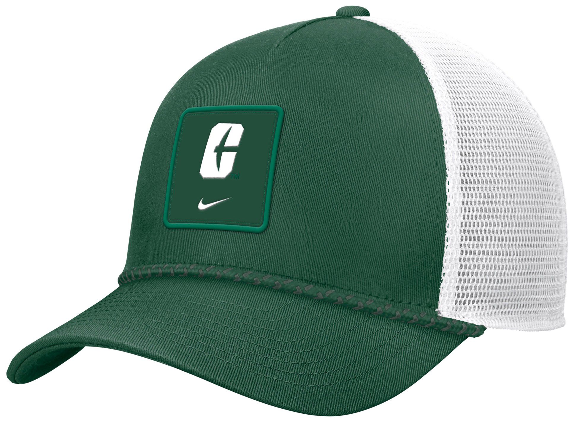 Nike Adult Charlotte 49ers Green Gameday Adjustable Trucker Hat