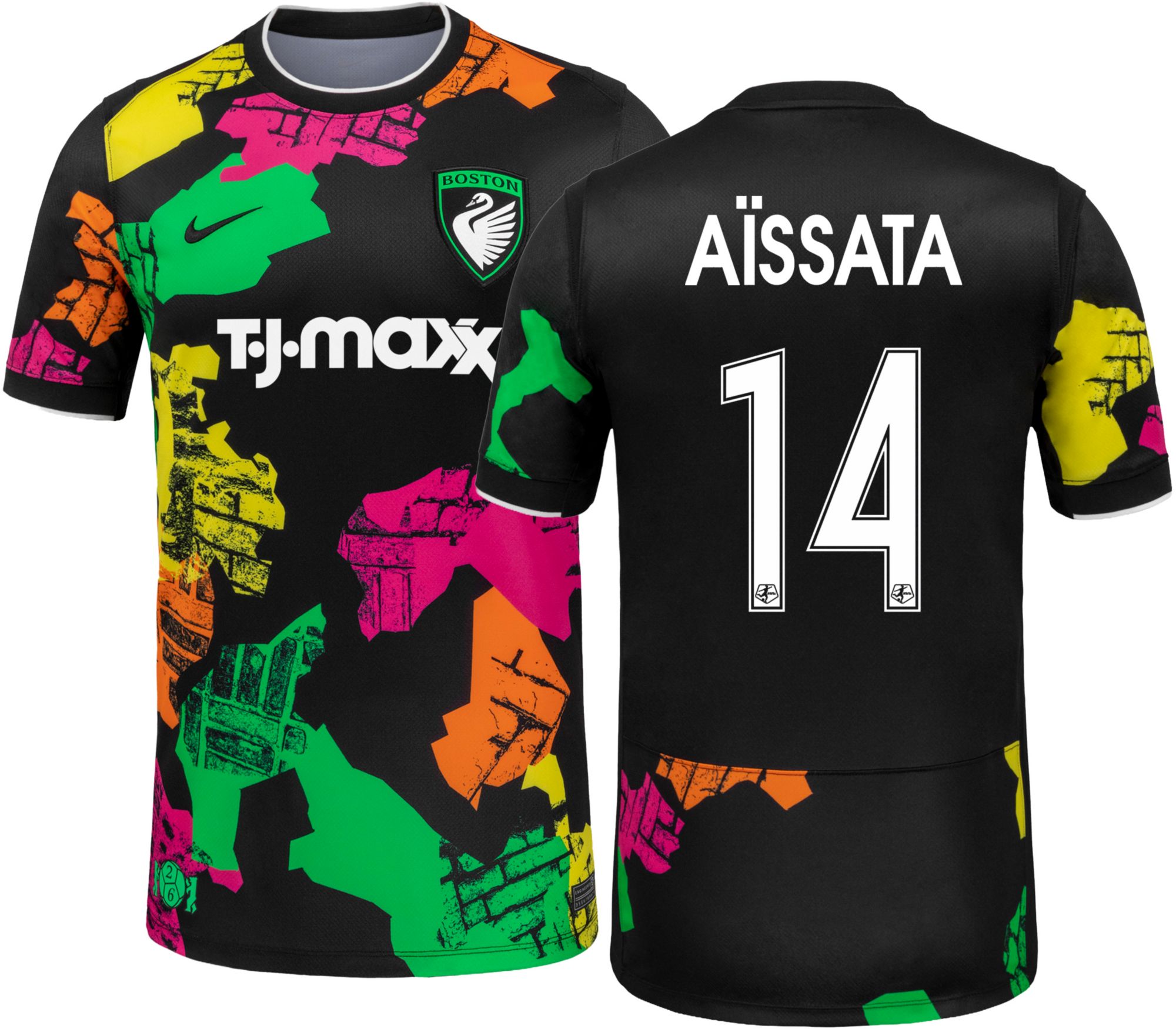 Nike Adult Boston Legacy FC Aissata Traoré #14 Black 2026 Away Swingman Jersey