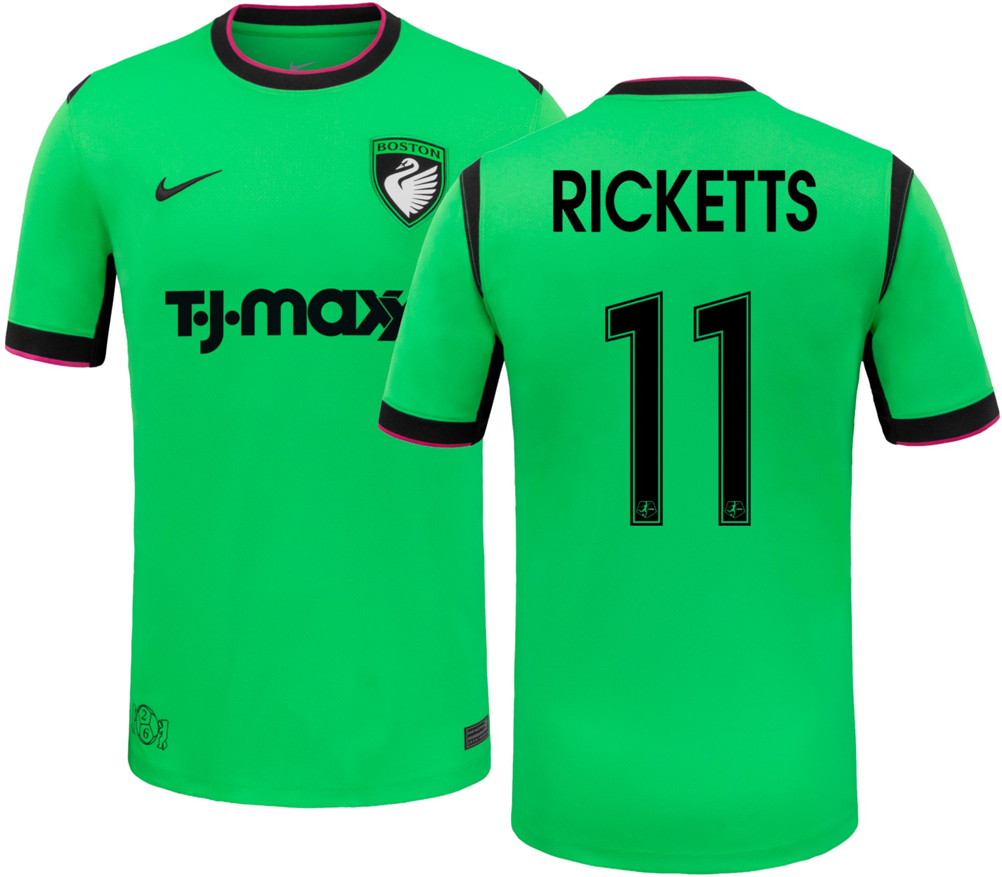 Nike Adult Boston Legacy FC Chloe Ricketts #11 Green 2026 Home Swingman Jersey