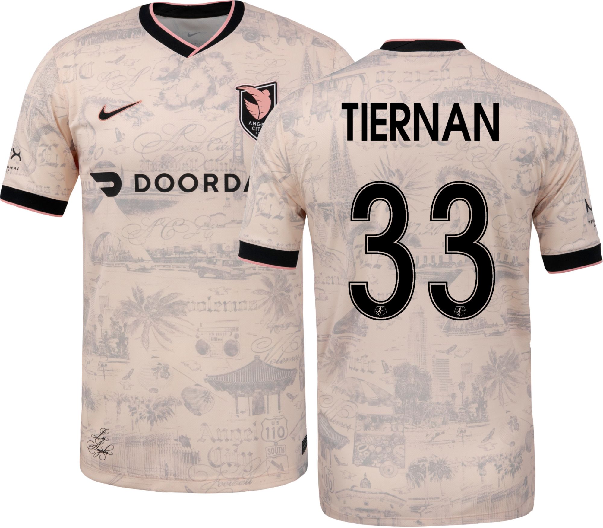 Nike Adult Angel City FC Riley Tiernan #33 Off-White 2026 Away Swingman Jersey