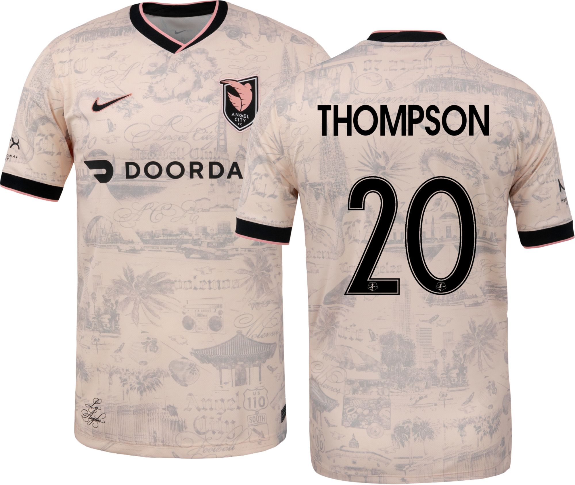 Nike Adult Angel City FC Gisele Thompson #20 2026 Away Replica Jersey