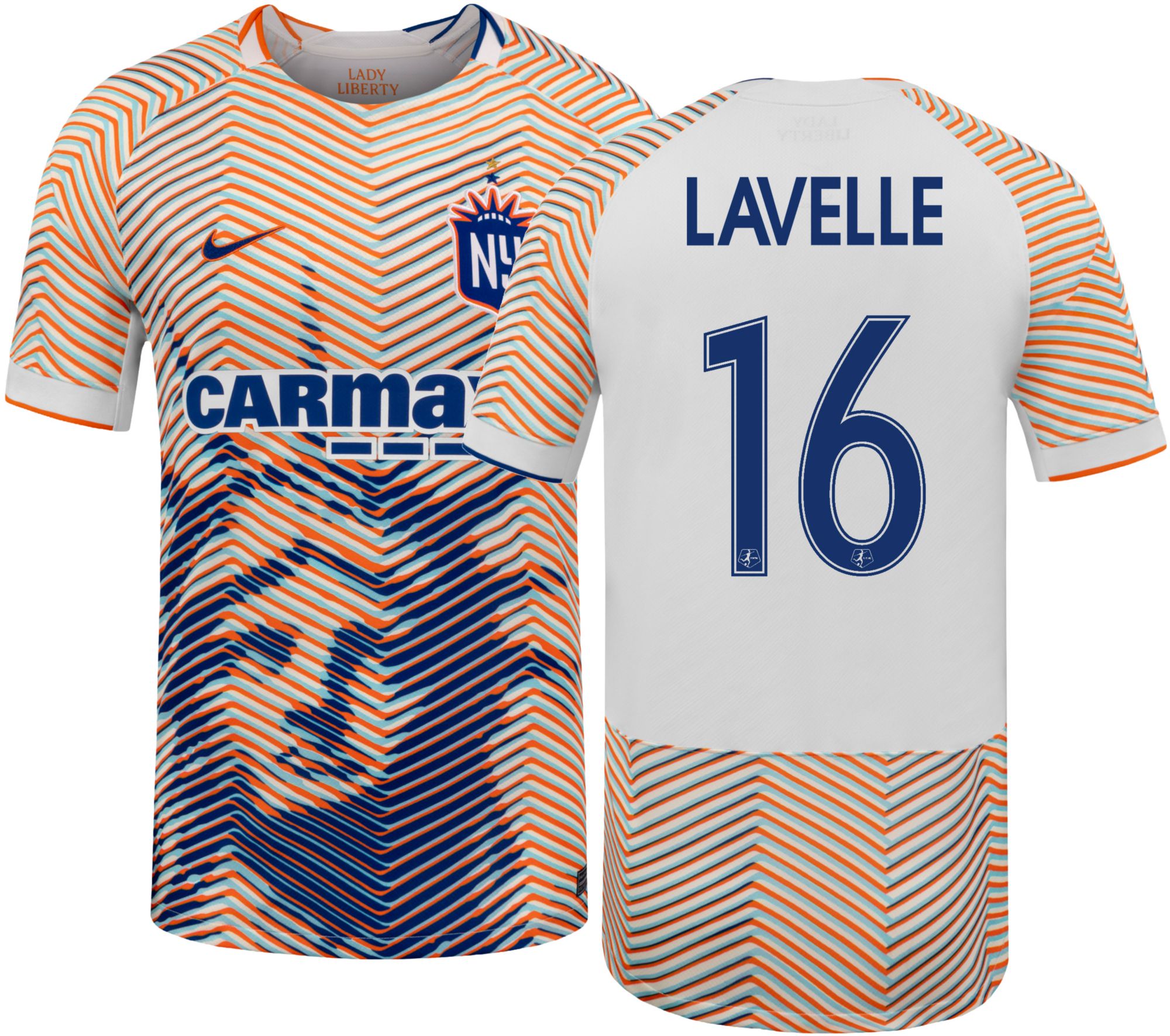 Nike Adult NJ/NY Gotham FC Rose Lavelle #16 Off-White 2026 Third Swingman Jersey