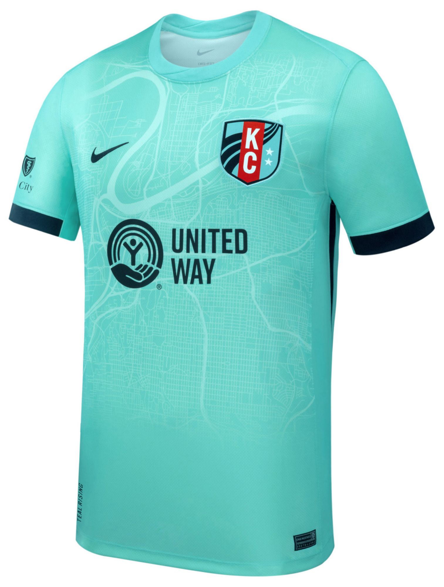 Nike Adult Kansas City Current Croix Bethune #8 Teal 2026 Away Replica Jersey
