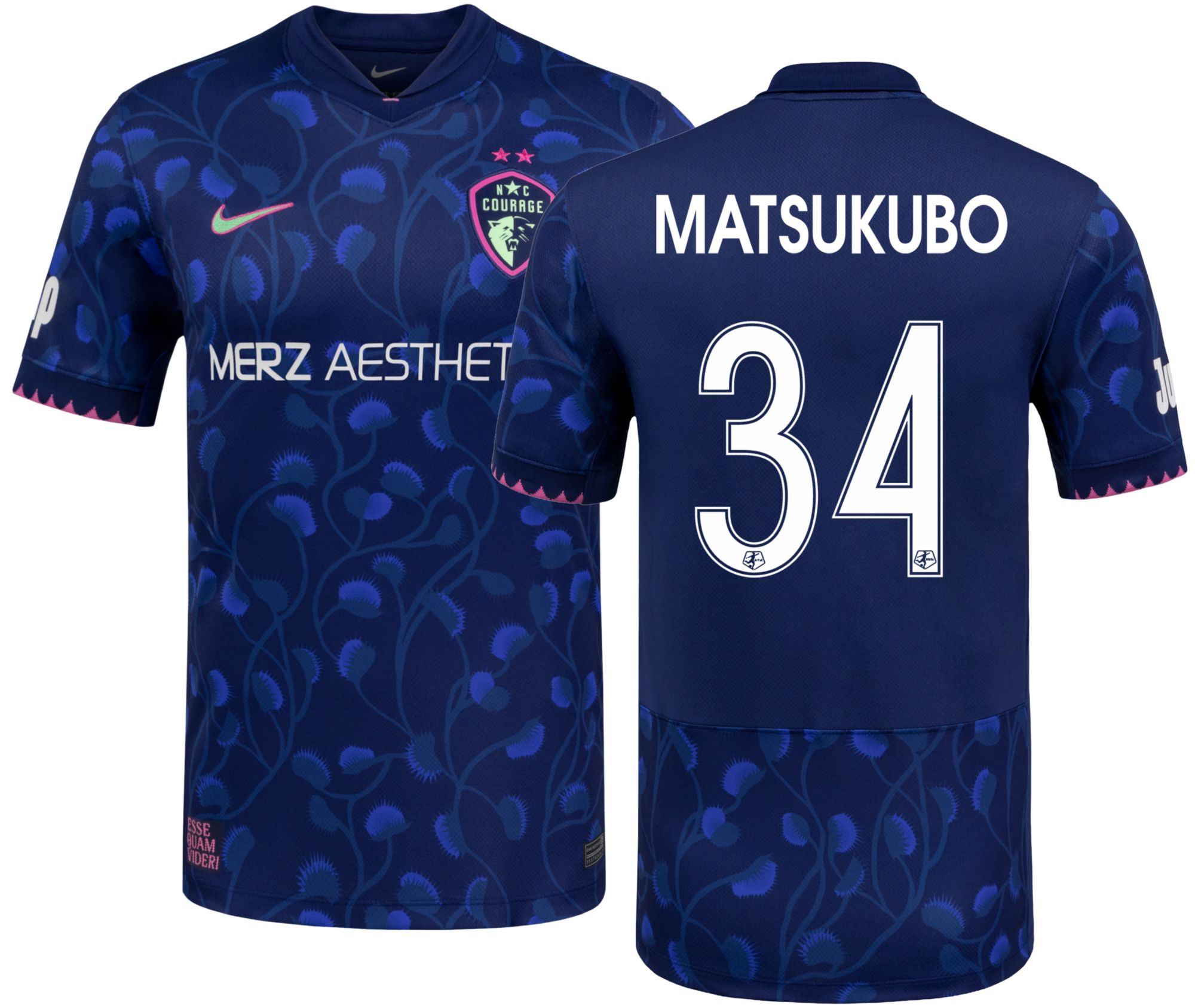 Nike Adult North Carolina Courage Manaka Matsukubo #34 Black 2026 Third Swingman Jersey