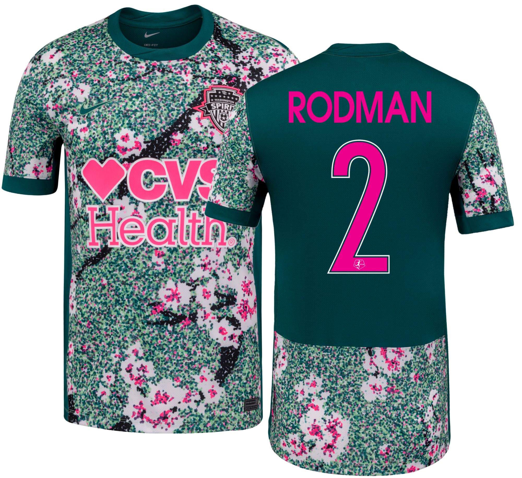 Nike Adult Washington Spirit Trinity Rodman #2 Green 2026 Home Swingman Jersey