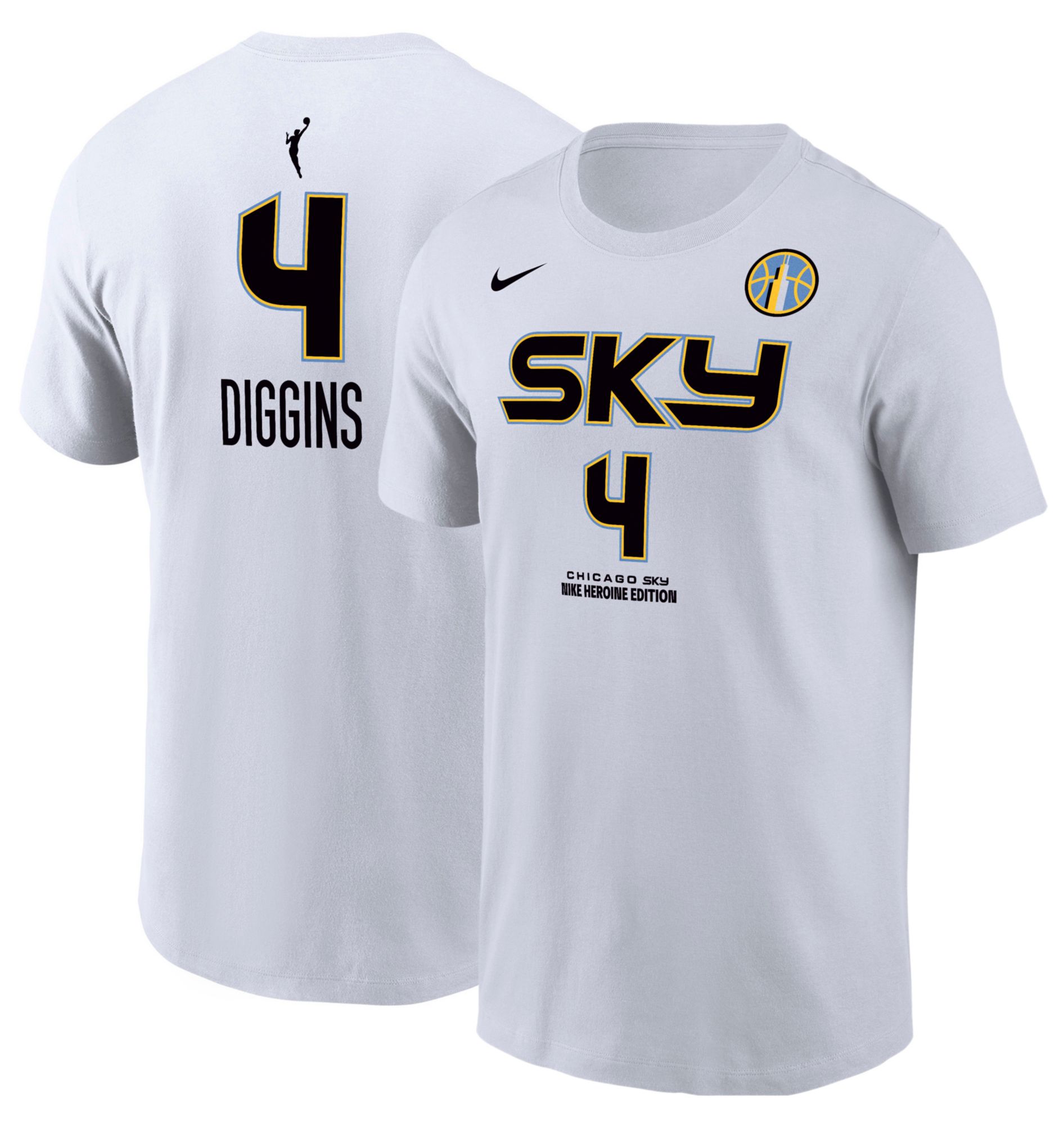 Nike Adult Chicago Sky White Skylar Diggins-Smith #4 T-Shirt