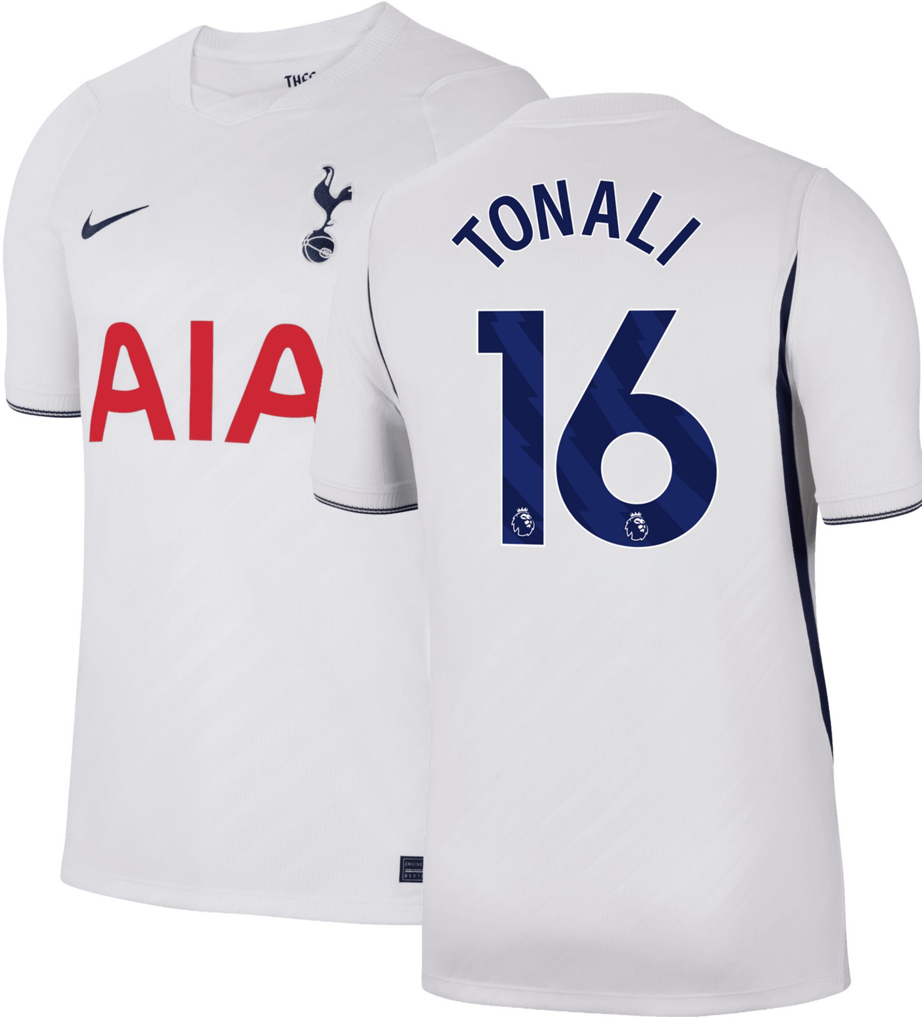 Nike Adult Tottenham Hotspur Sandro Tonali 2026 Home Replica Jersey, Men's, Small, White