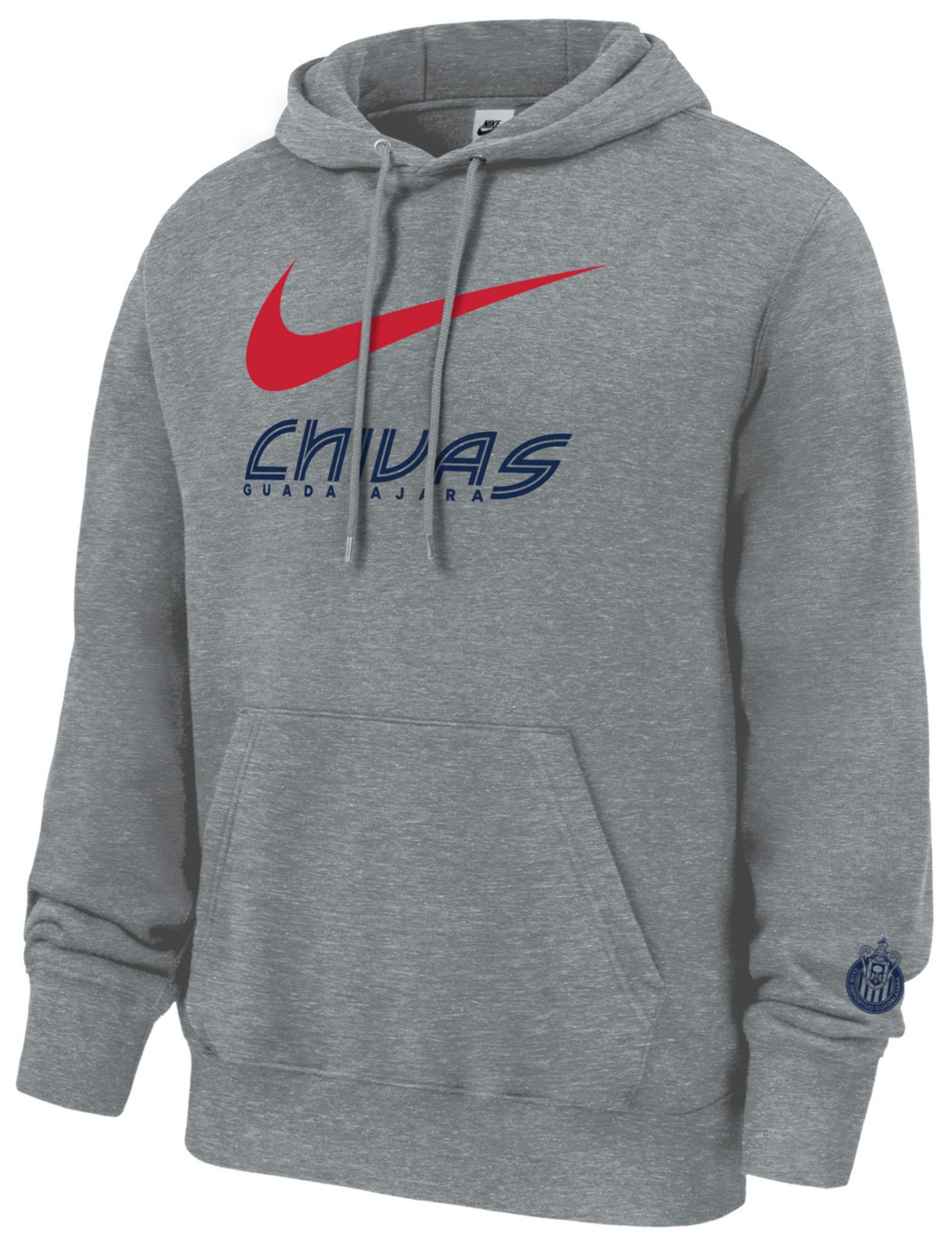 Nike Adult Chivas Guadalajara Gray Club Fleece Hoodie