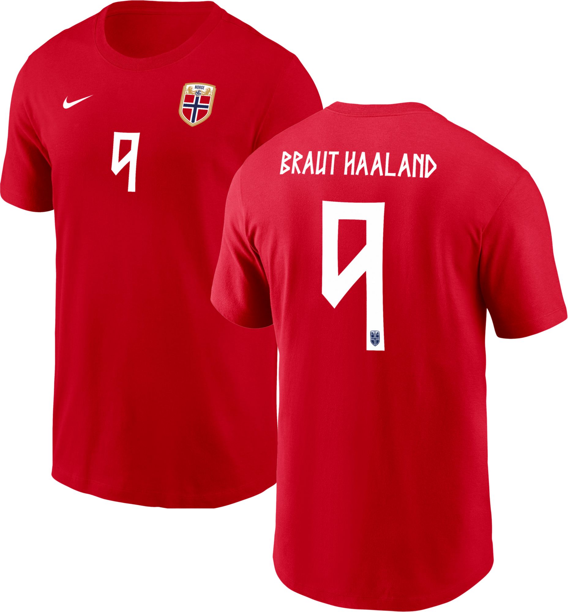 Nike Adult Norway Erling Haaland #9 Home T-Shirt