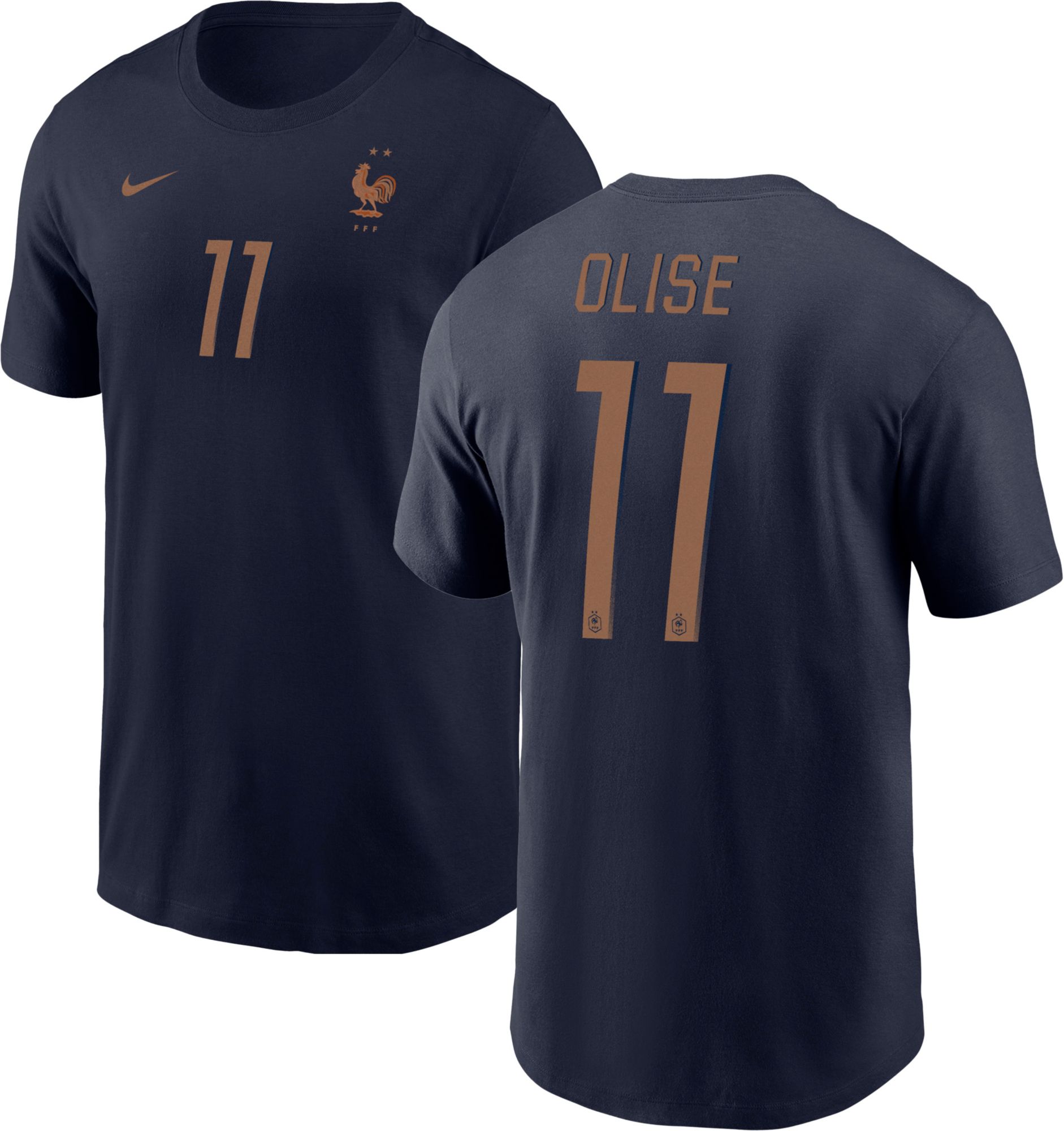 Nike Adult France Michael Olise #11 Home T-Shirt