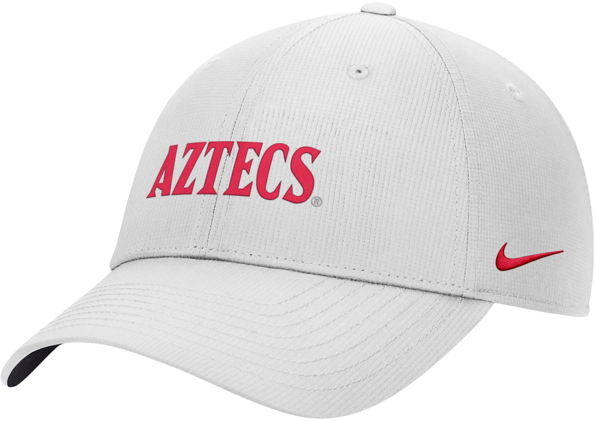 Nike Adult San Diego State Aztecs White Rip Stop Club Adjustable Hat