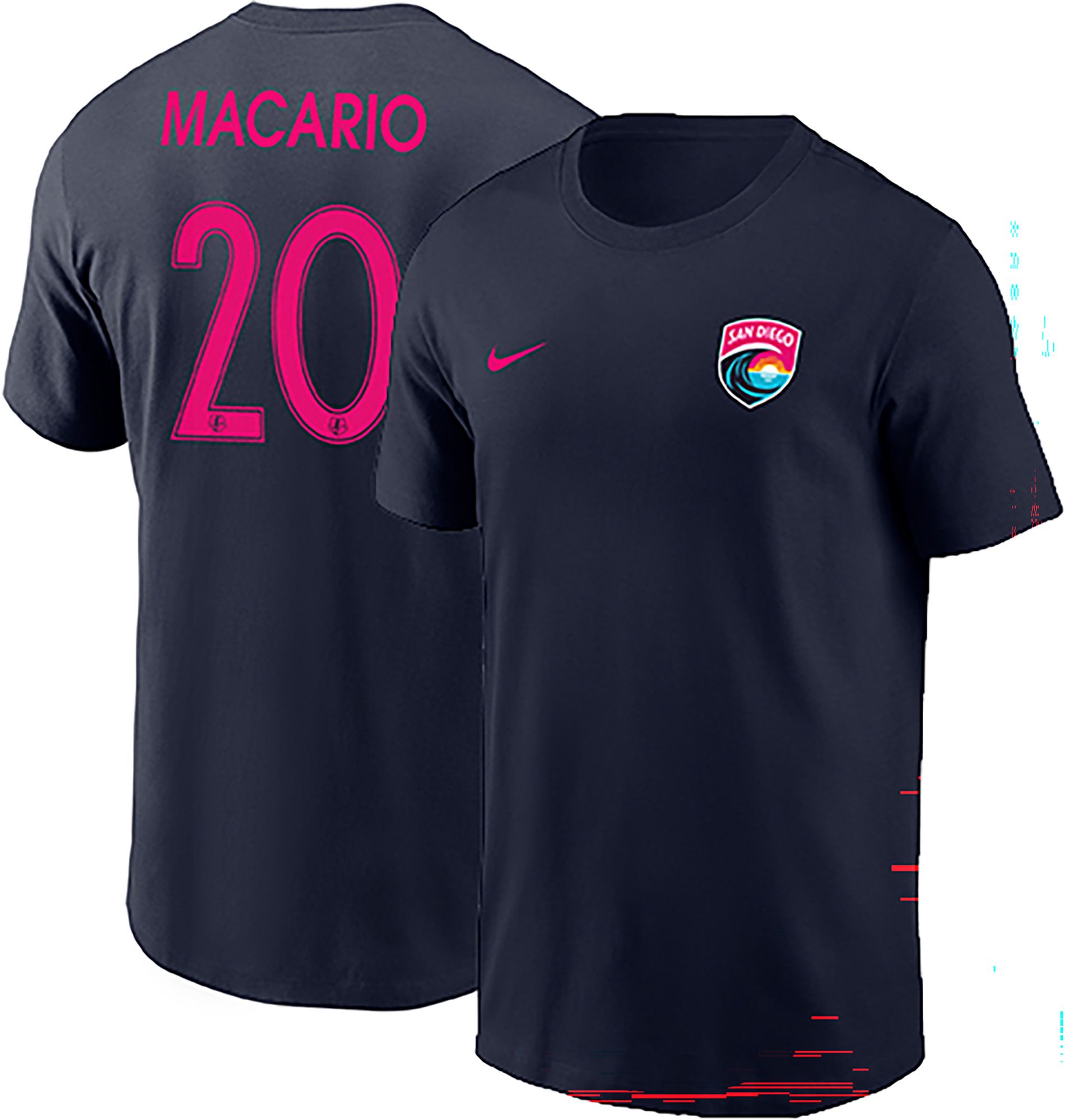 Nike Adult San Diego Wave Catarina Macario #20 Navy 2026 T-Shirt