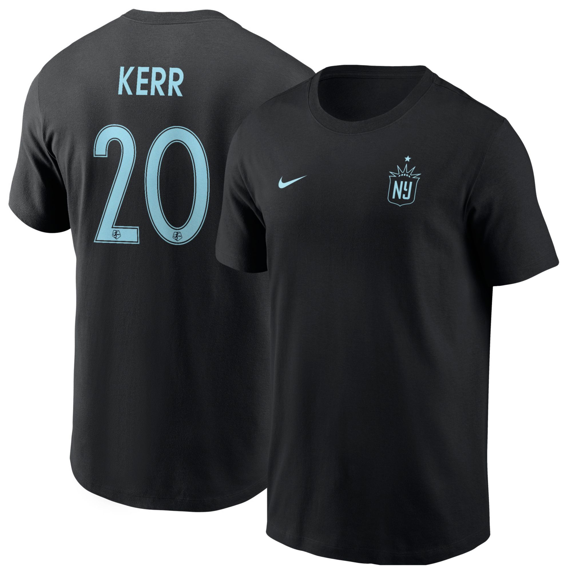 Nike Adult NJ/NY Gotham FC Black Sam Kerr #20 T-Shirt