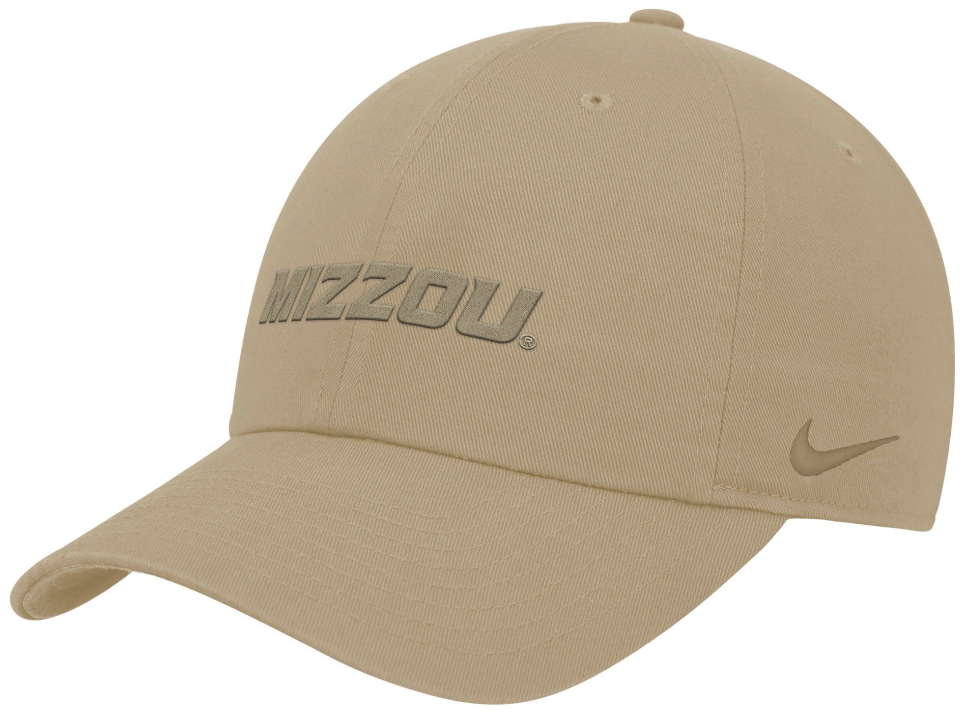 Nike Adult Missouri Tigers Beige Tonal Club Adjustable Hat