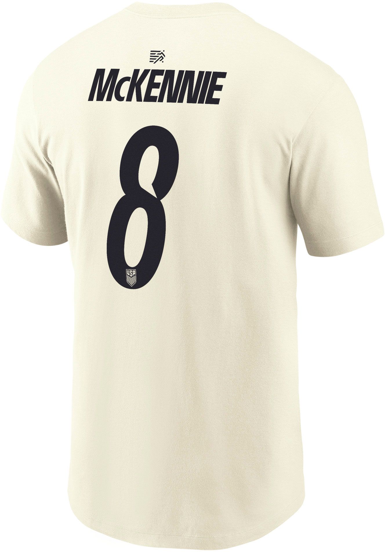 Nike Adult USMNT Weston McKennie #8 Off-White 2026 T-Shirt