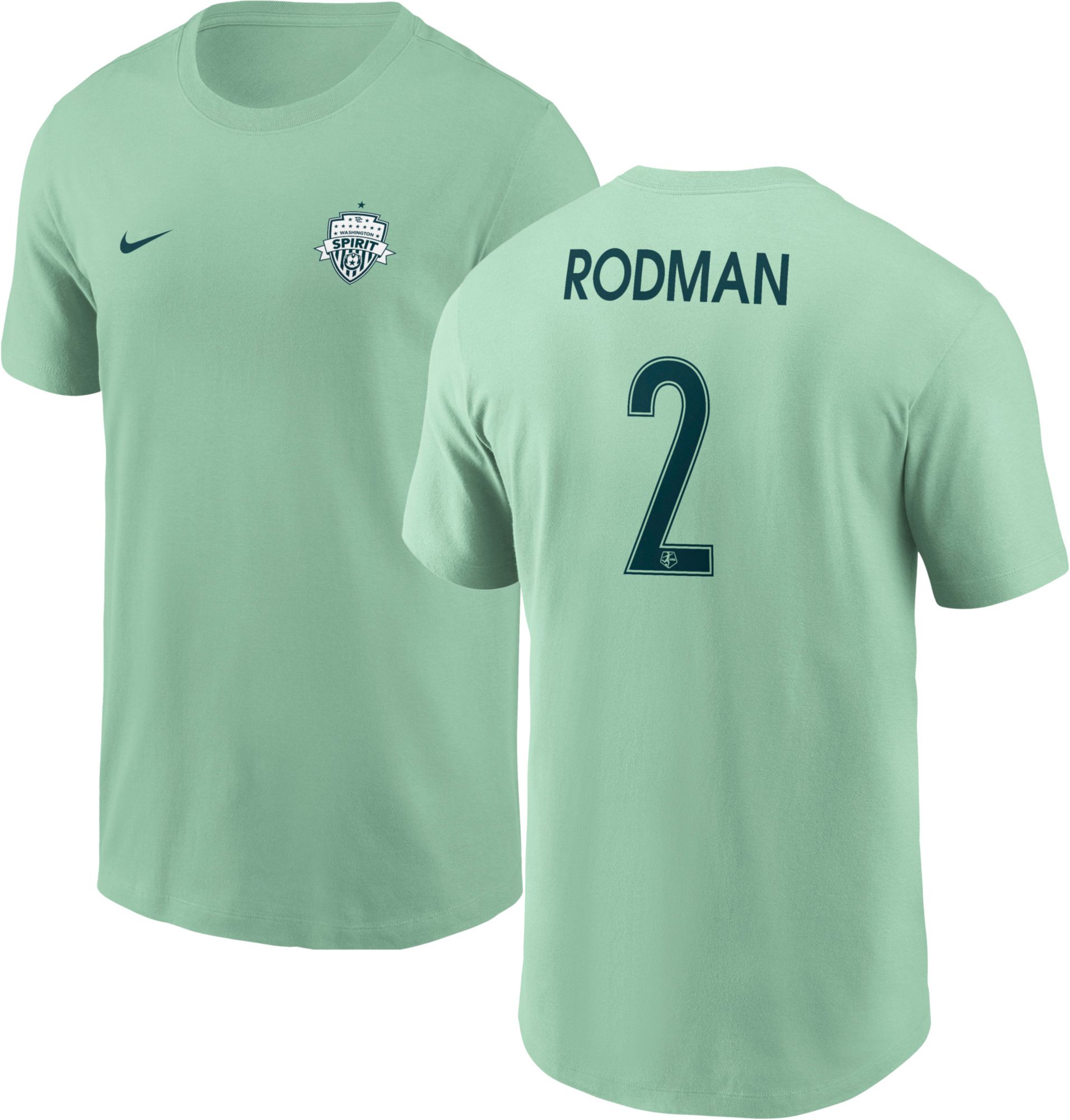 Nike Adult Washington Spirit 2026 Trinity Rodman #2 Green T-Shirt
