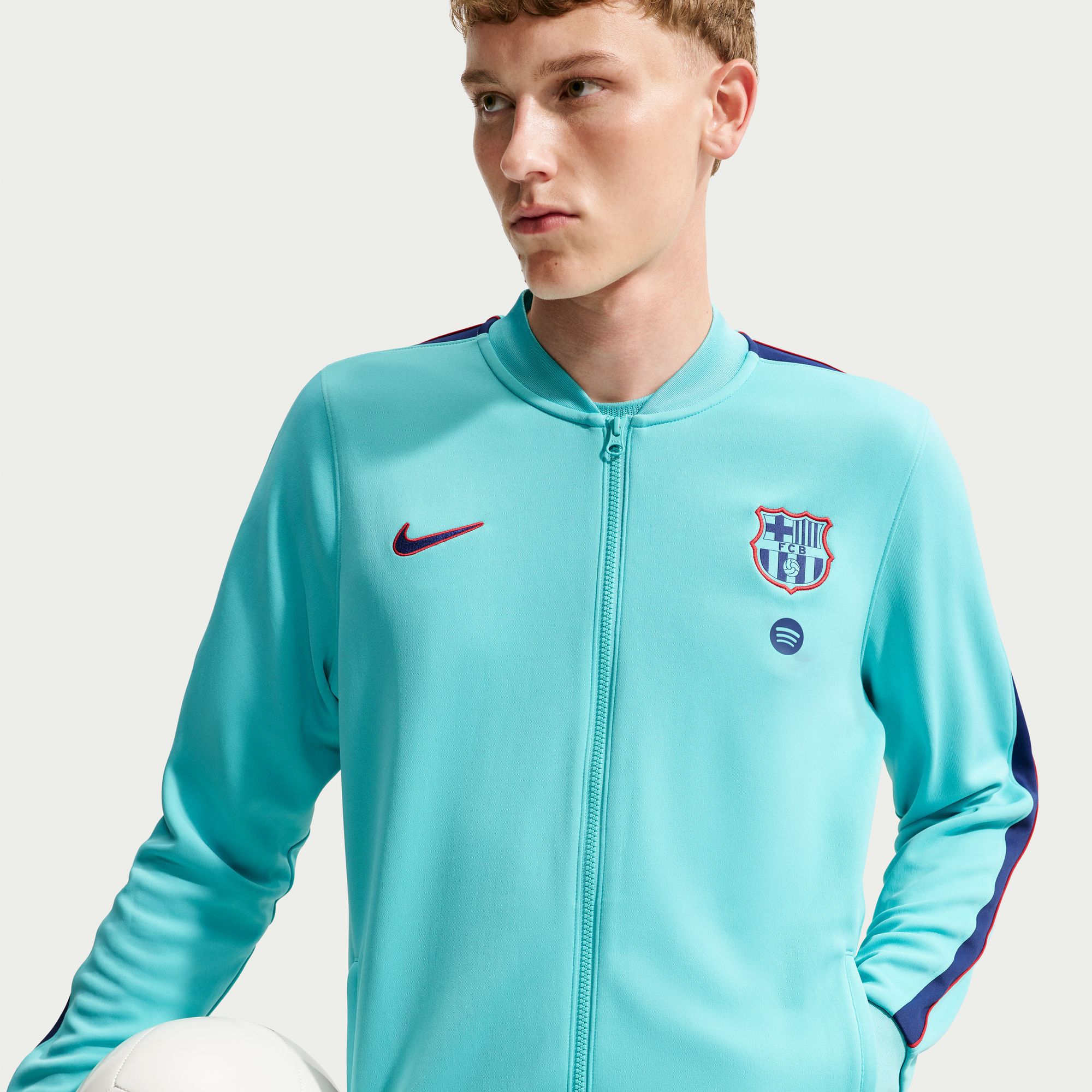 Nike Adult FC Barcelona Teal Third Training Jacket