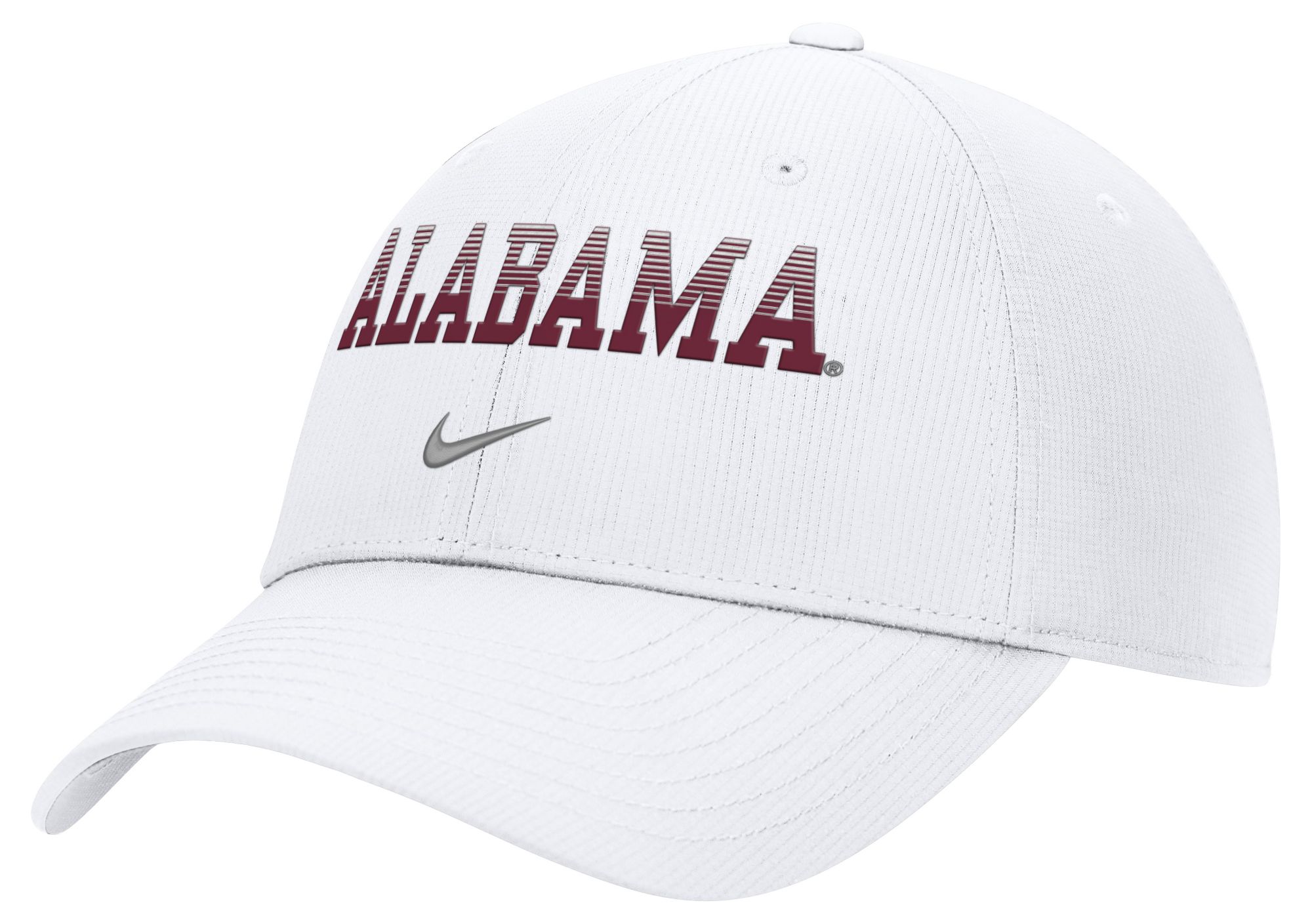 Nike Adult Alabama Crimson Tide White Dri-Fit Primetime Structured Adjustable Hat