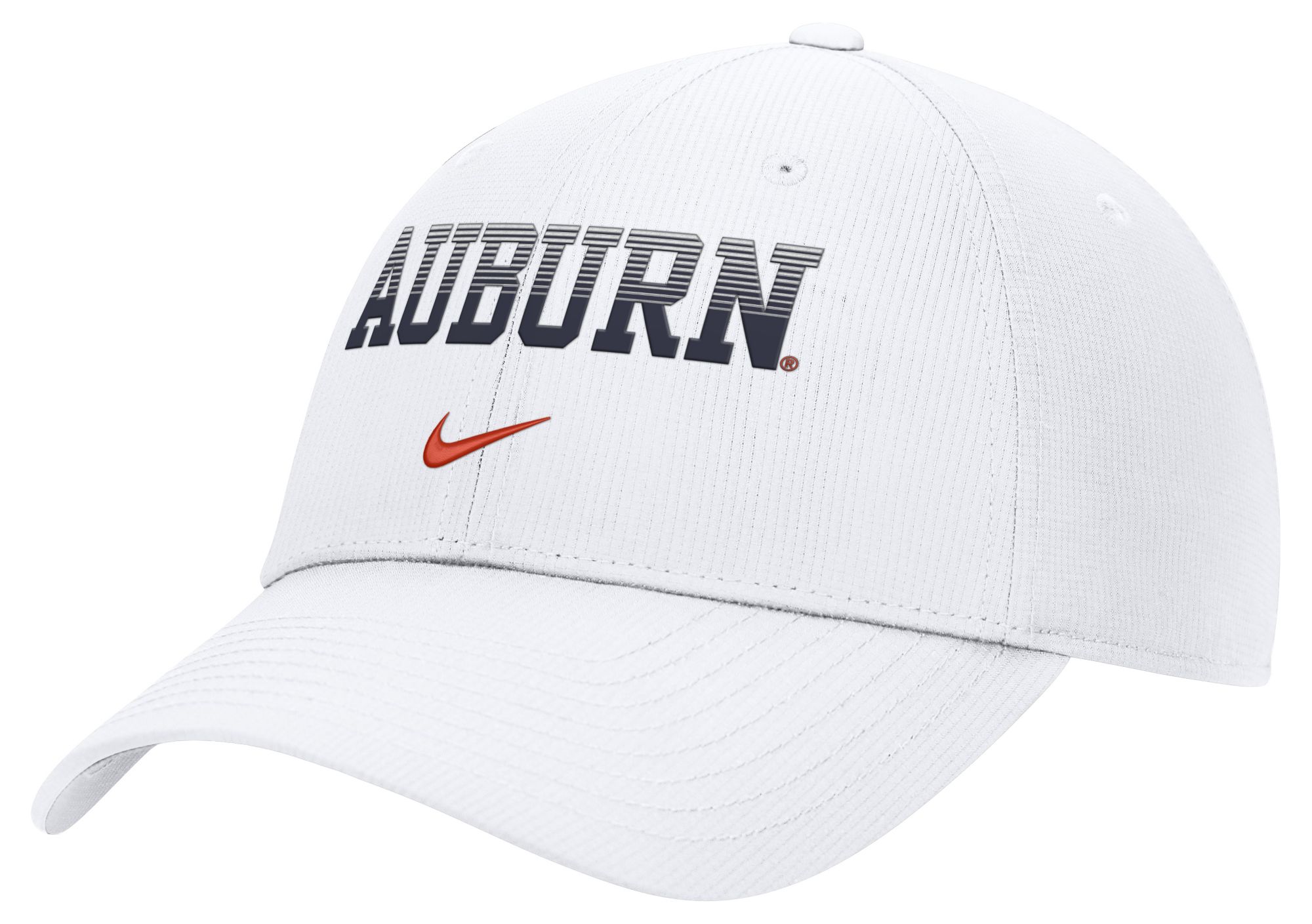 Nike Adult Auburn Tigers White Dri-Fit Primetime Structured Adjustable Hat