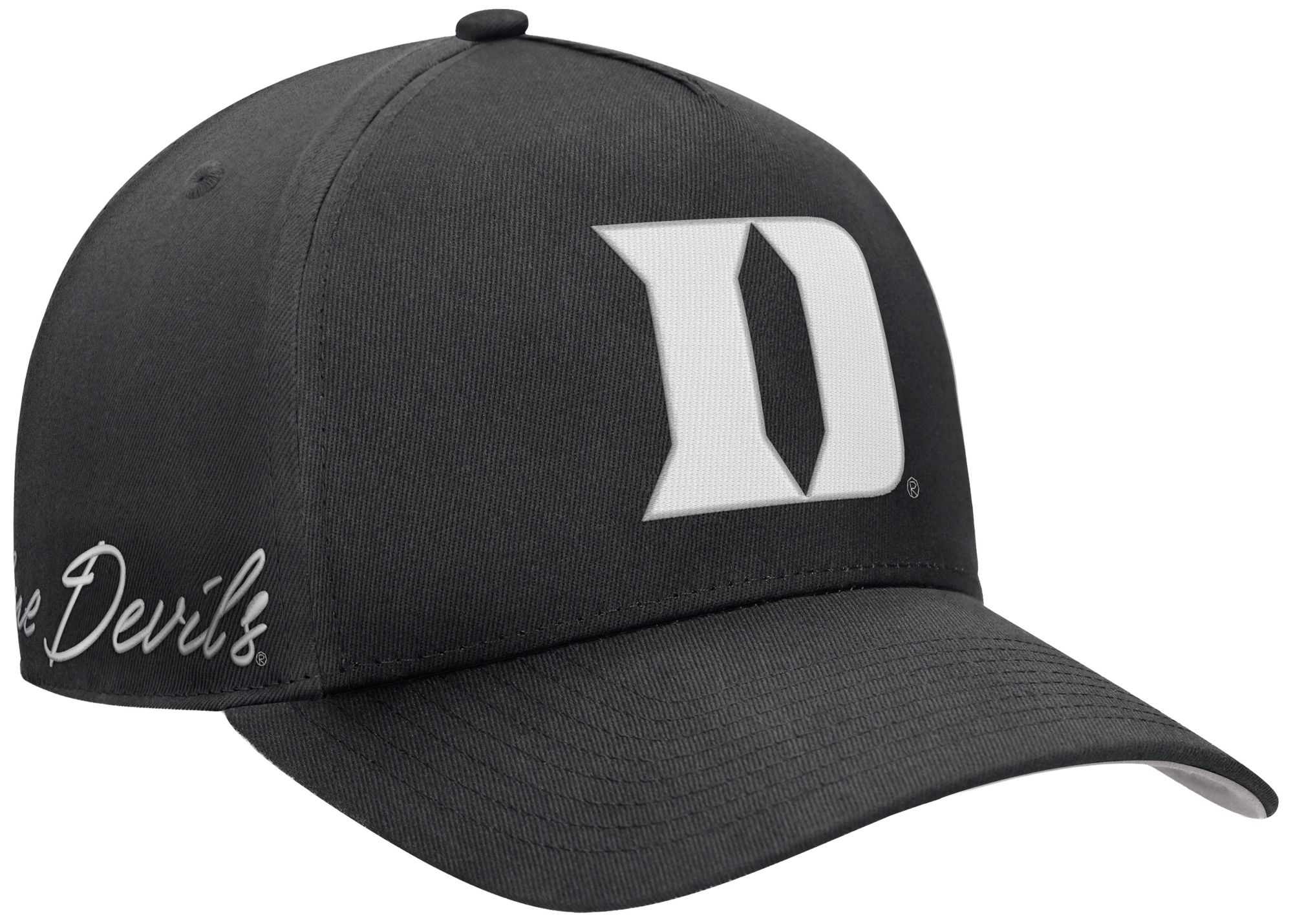 Nike Adult Duke Blue Devils Black Rise A-Frame Adjustable Hat