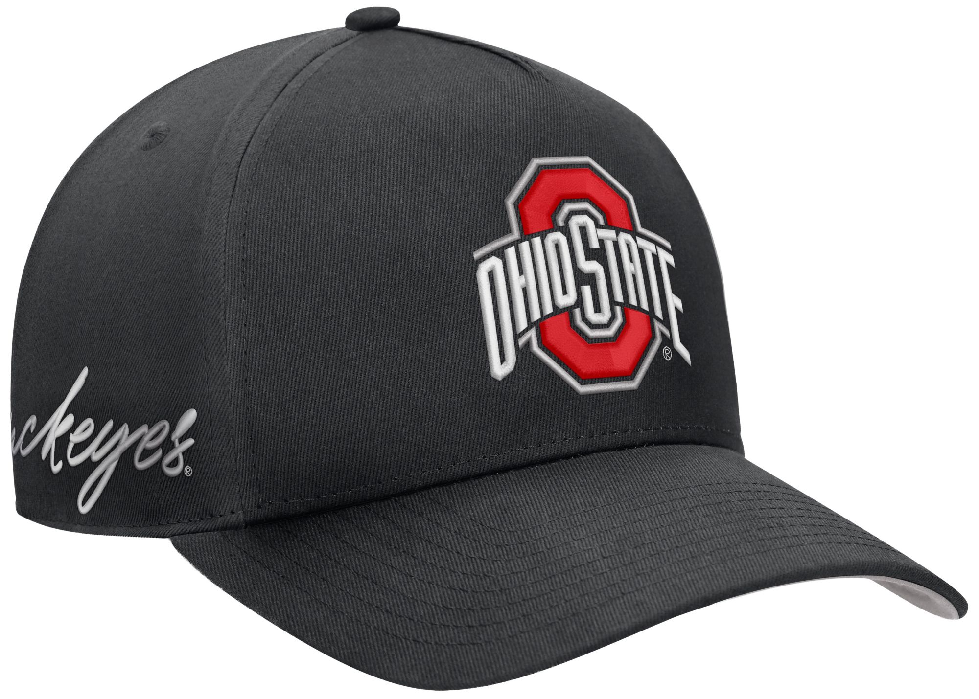 Nike Adult Ohio State Buckeyes Black Rise A-Frame Adjustable Hat