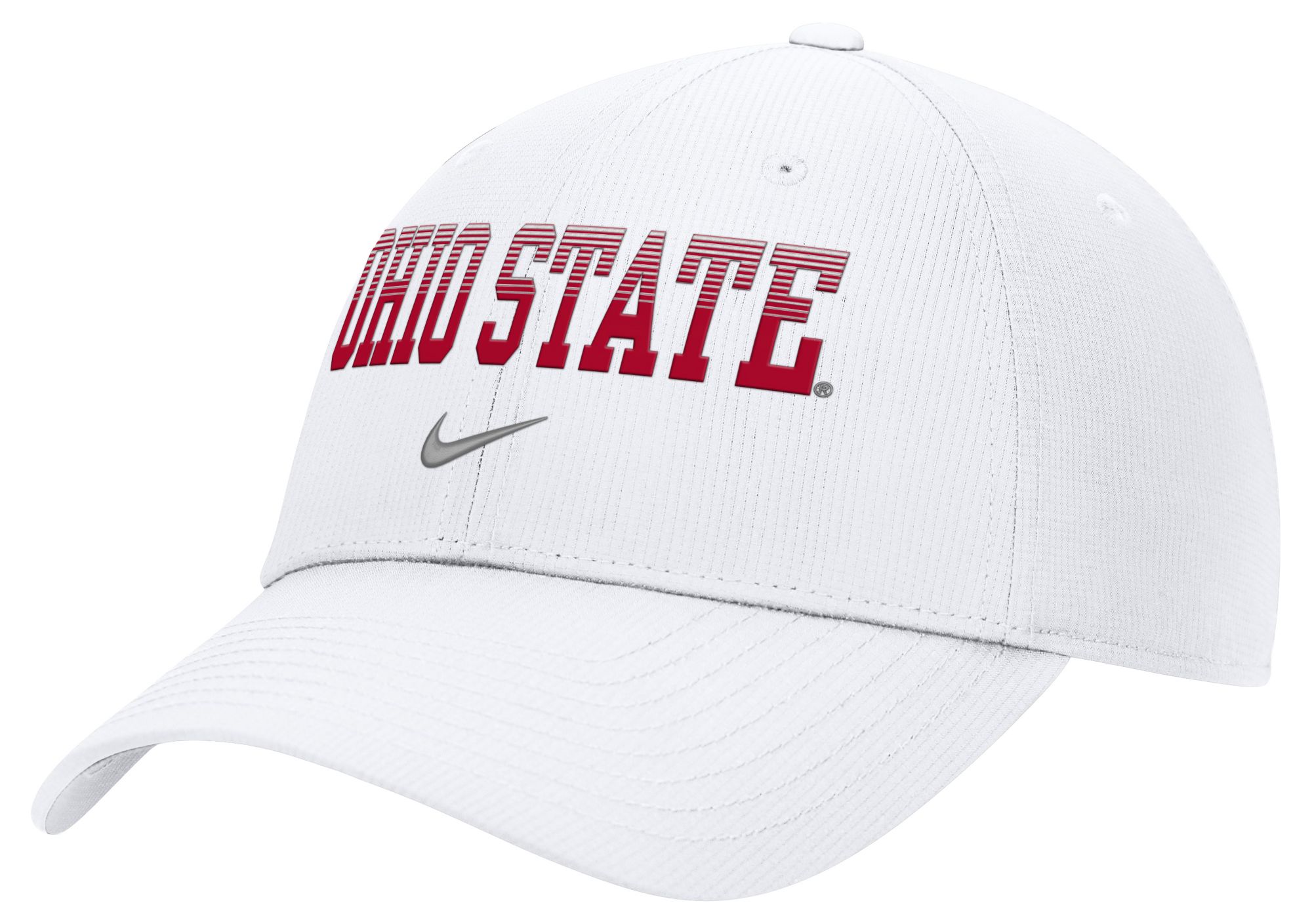 Nike Adult Ohio State Buckeyes White Dri-Fit Primetime Structured Adjustable Hat