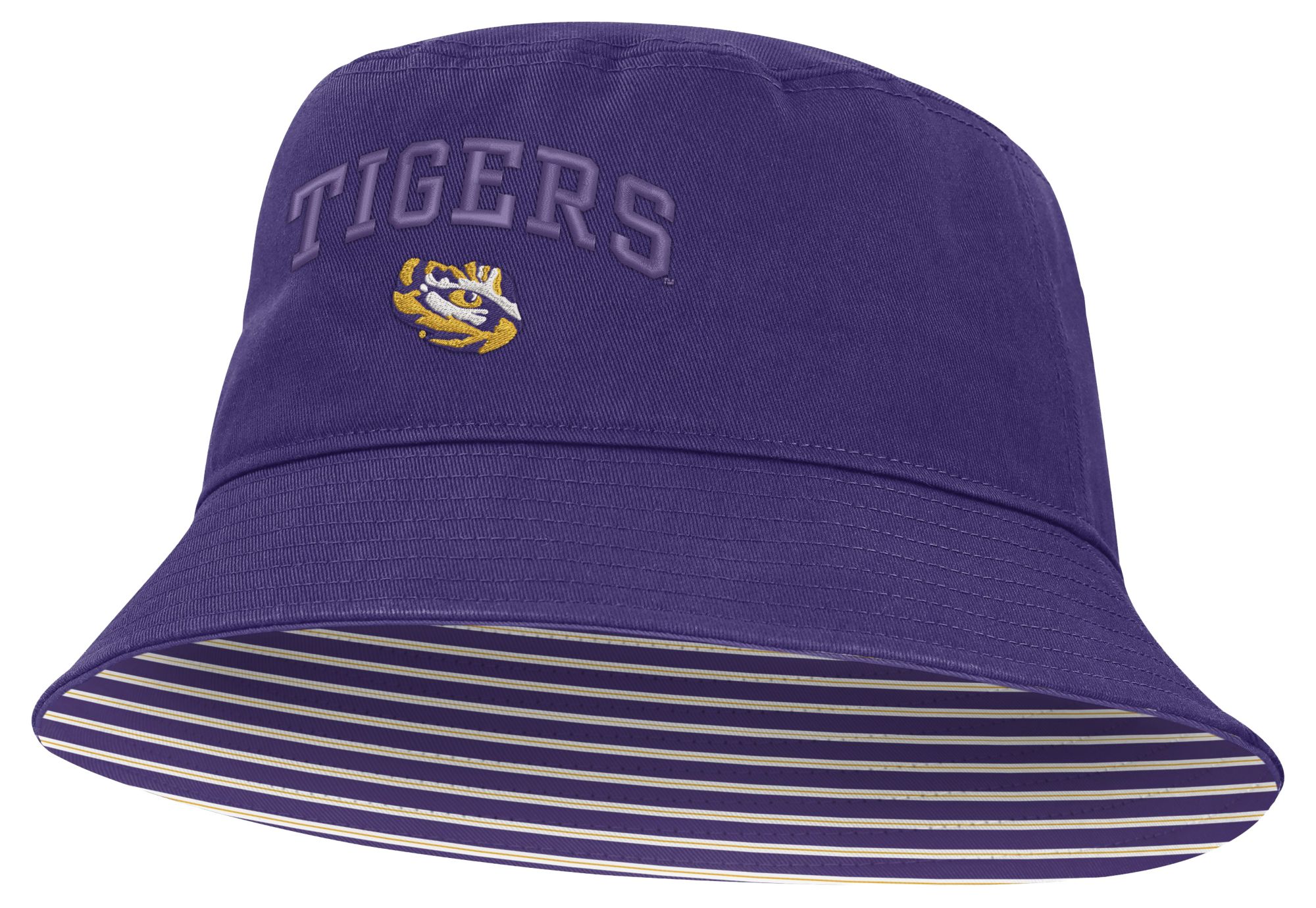 Nike Adult LSU Tigers Court Purple Apex Primetime Bucket Cap