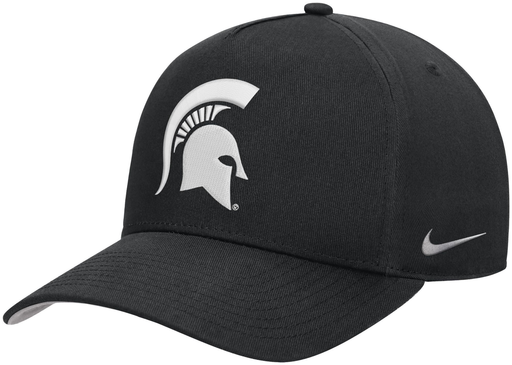Nike Adult Michigan State Spartans Black Rise A-Frame Adjustable Hat
