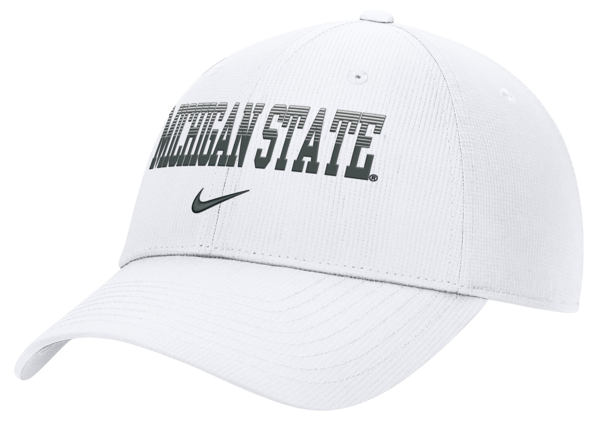 Nike Adult Michigan State Spartans White Dri-Fit Primetime Structured Adjustable Hat