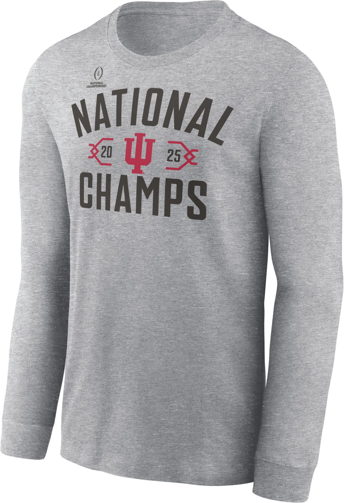 Nike Adult Indiana Hoosiers First Down 2025-26 CFP National Champions Long Sleeve Shirt